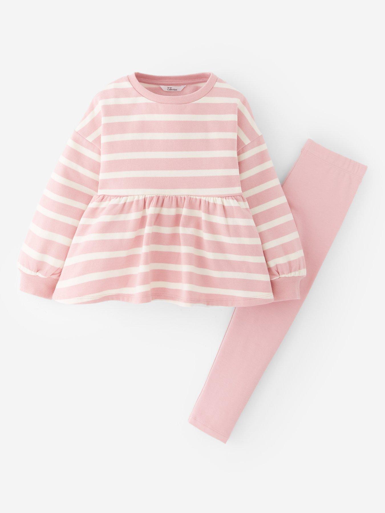  image of the-very-collection-girls-leopard-peplum-sweat-set-print