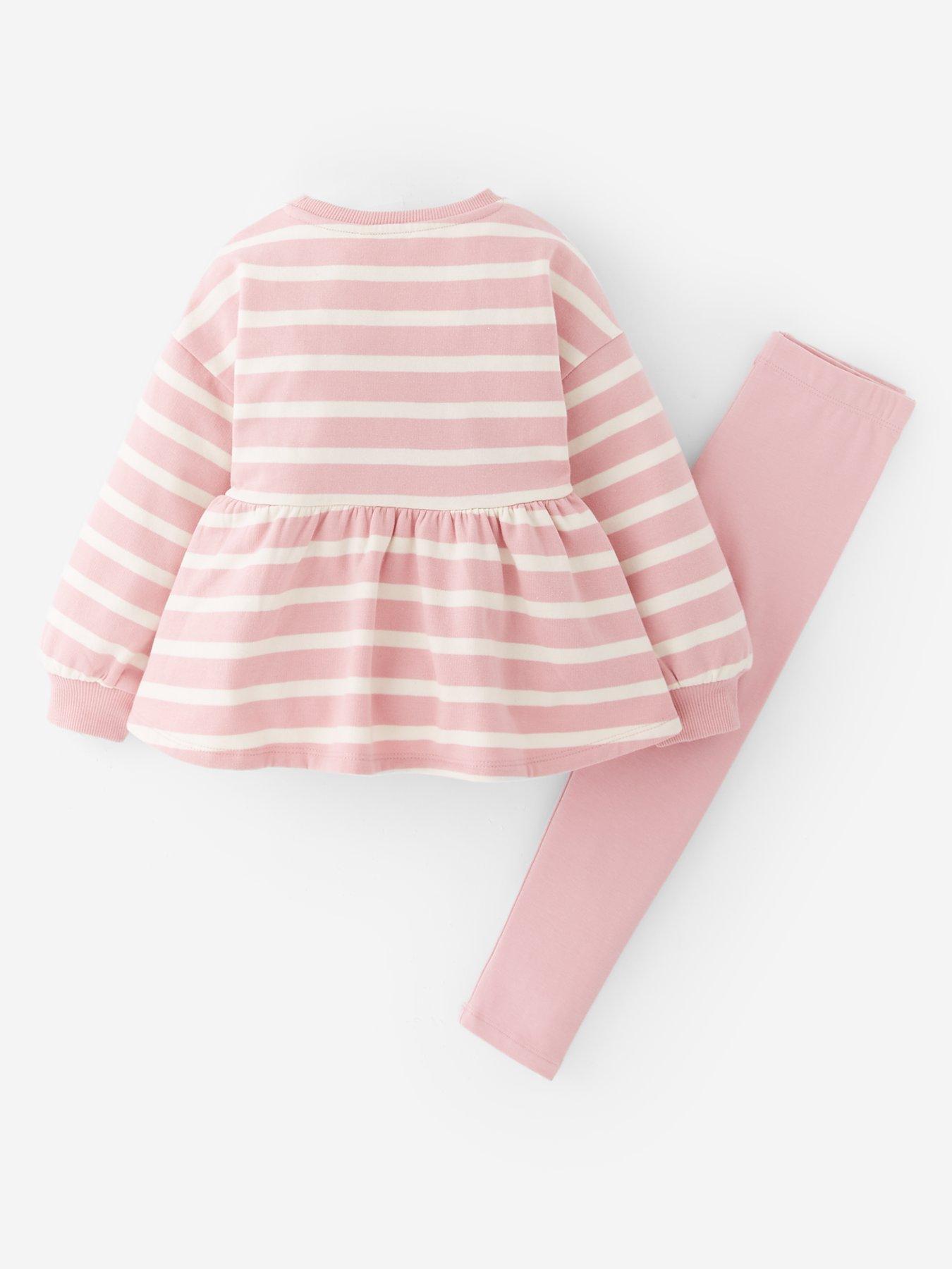  image of the-very-collection-girls-leopard-peplum-sweat-set-print