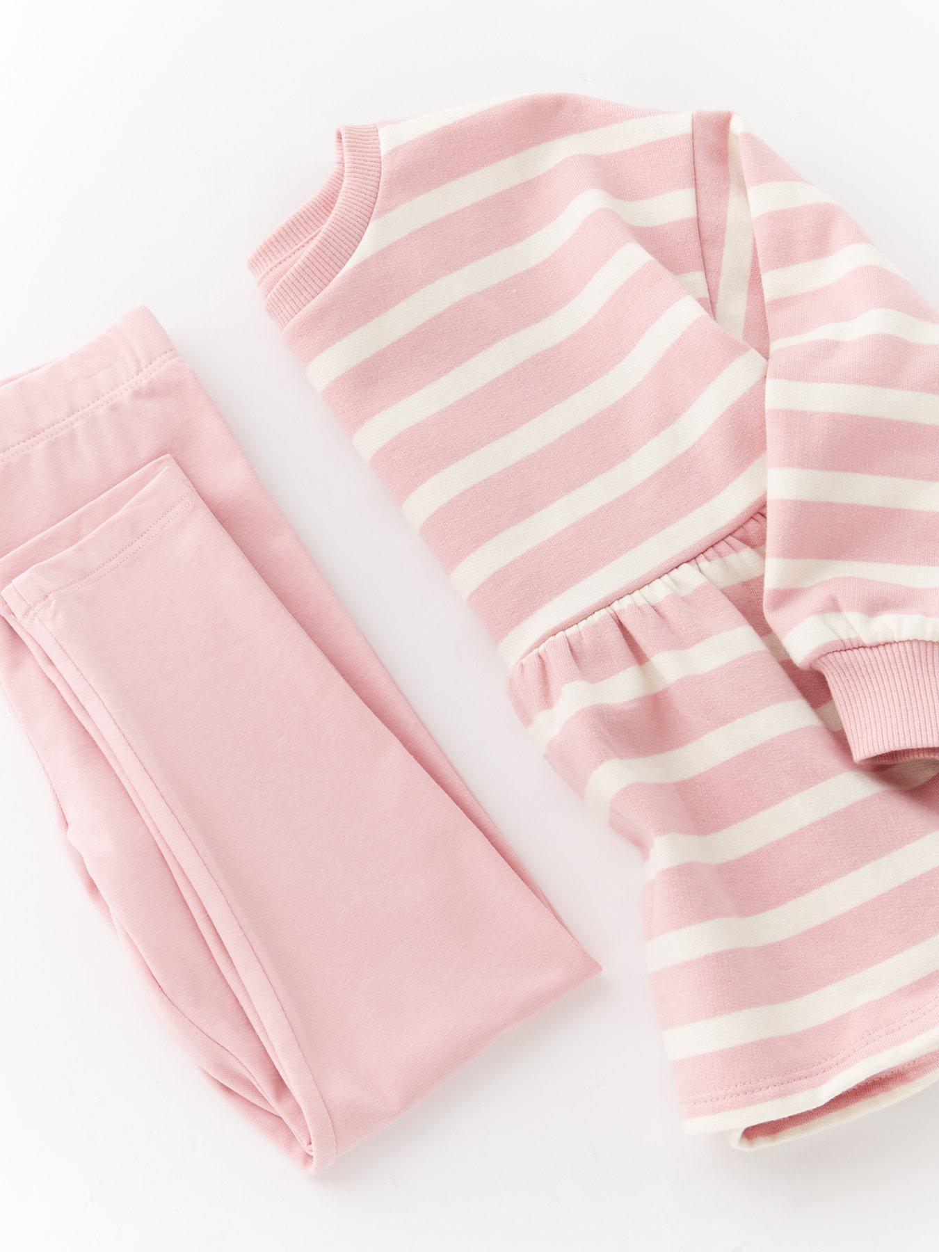  image of the-very-collection-girls-leopard-peplum-sweat-set-print