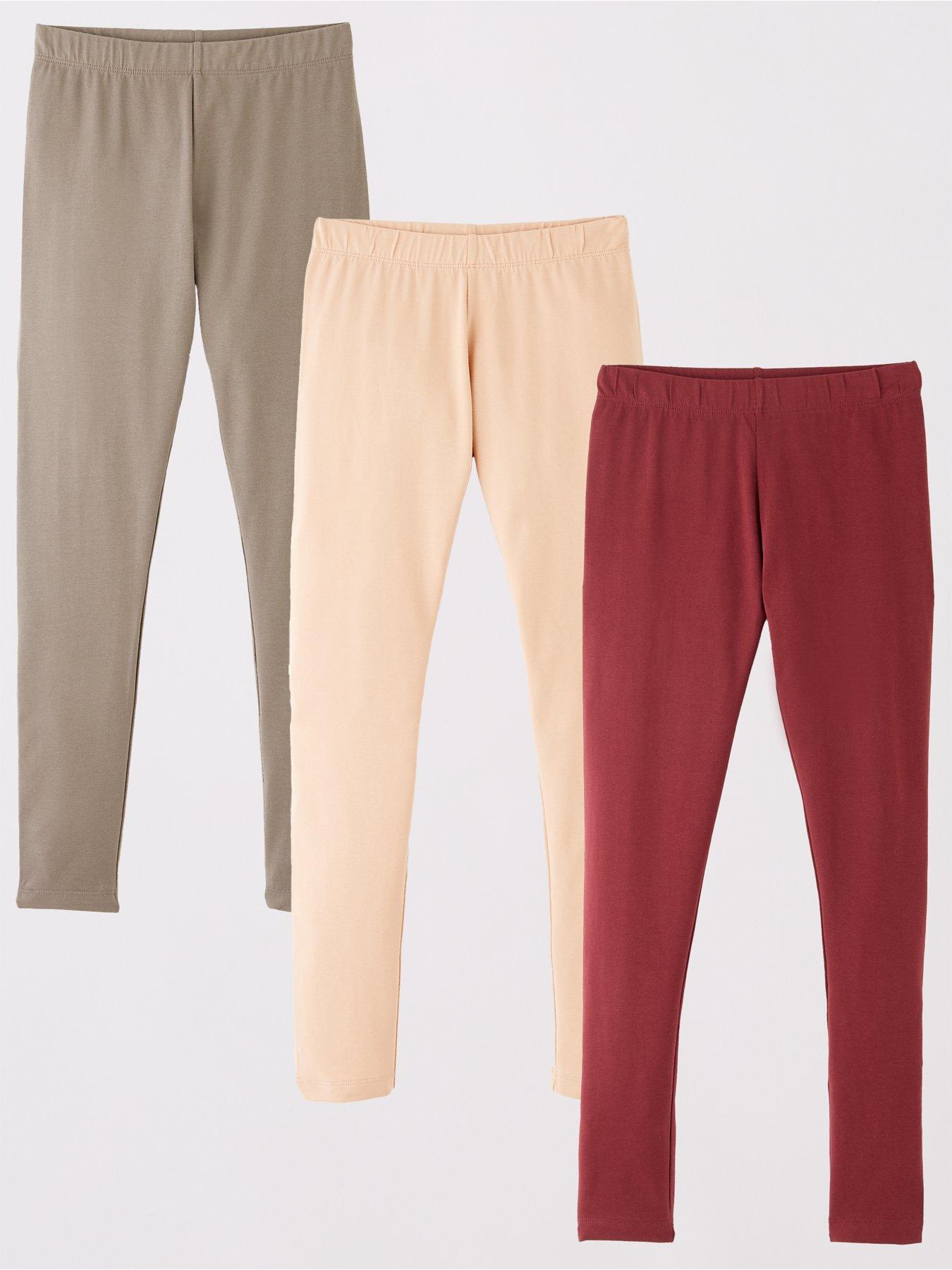 The Very Collection Girls 3 Pack Leggings - Multi