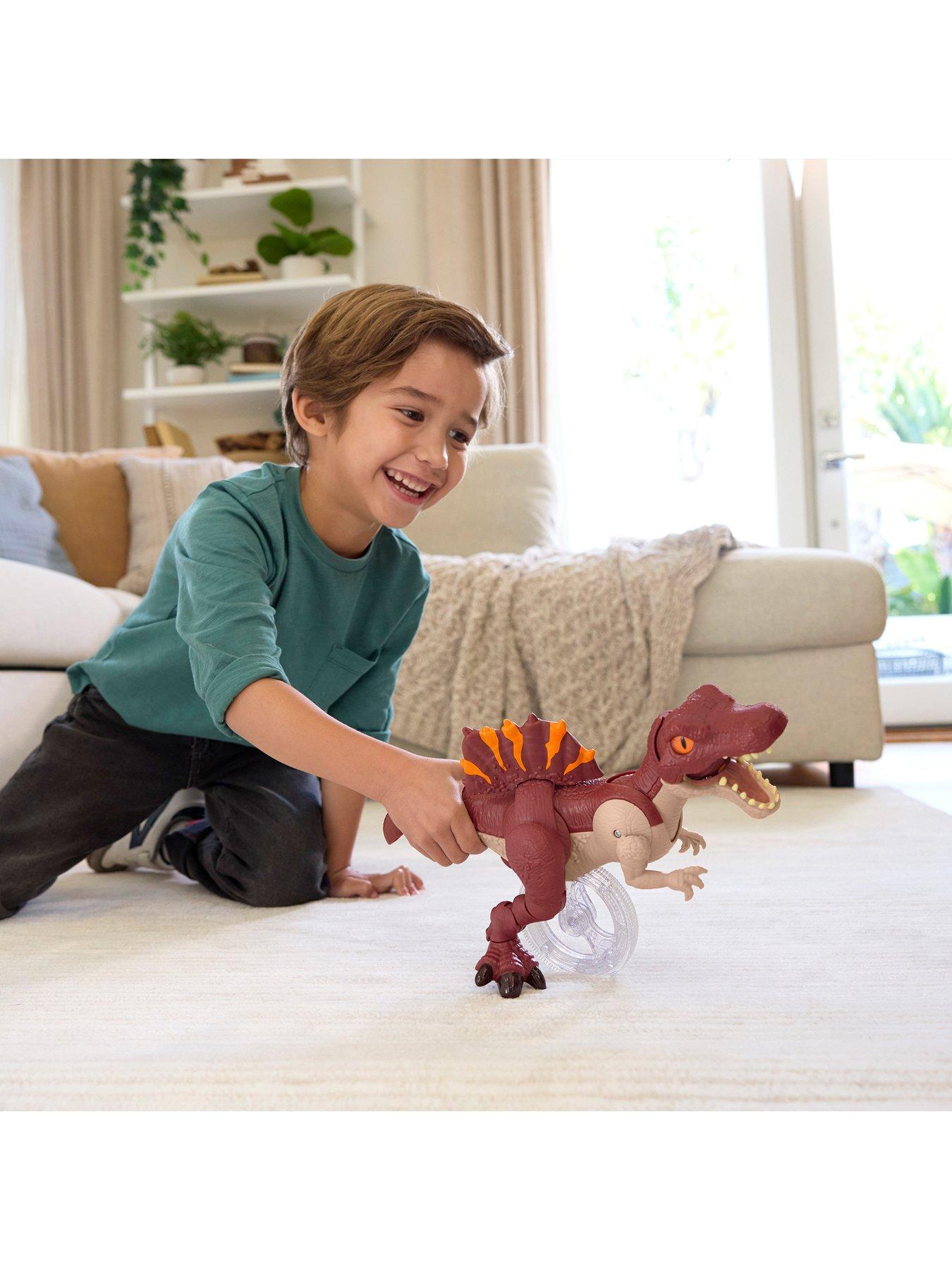 stillFront image of imaginext-jurassic-world-rebirth-sprinting-spinosaurus-dinosaur-toy-with-lunge-amp-chompnbsp