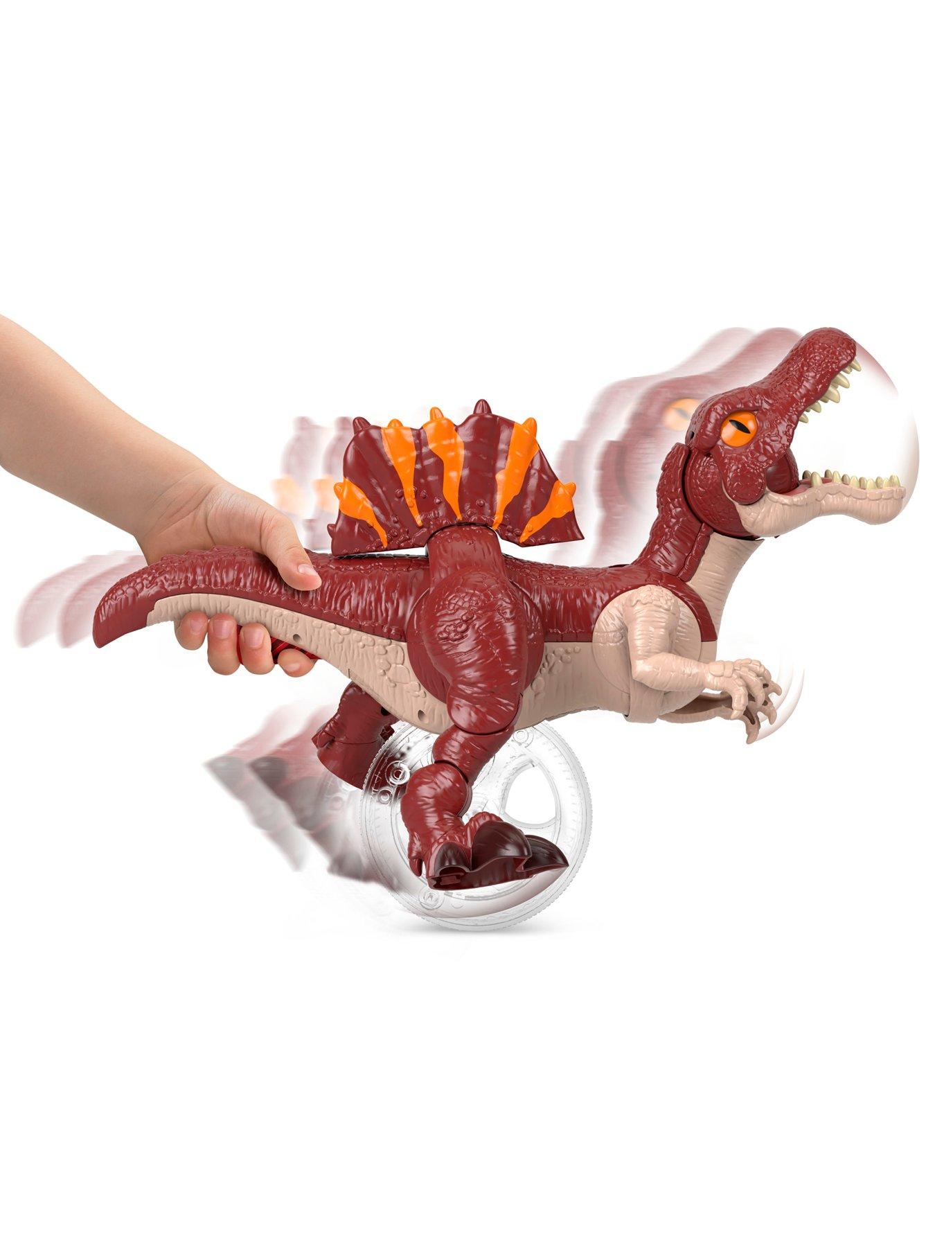  image of imaginext-jurassic-world-rebirth-sprinting-spinosaurus-dinosaur-toy-with-lunge-amp-chompnbsp