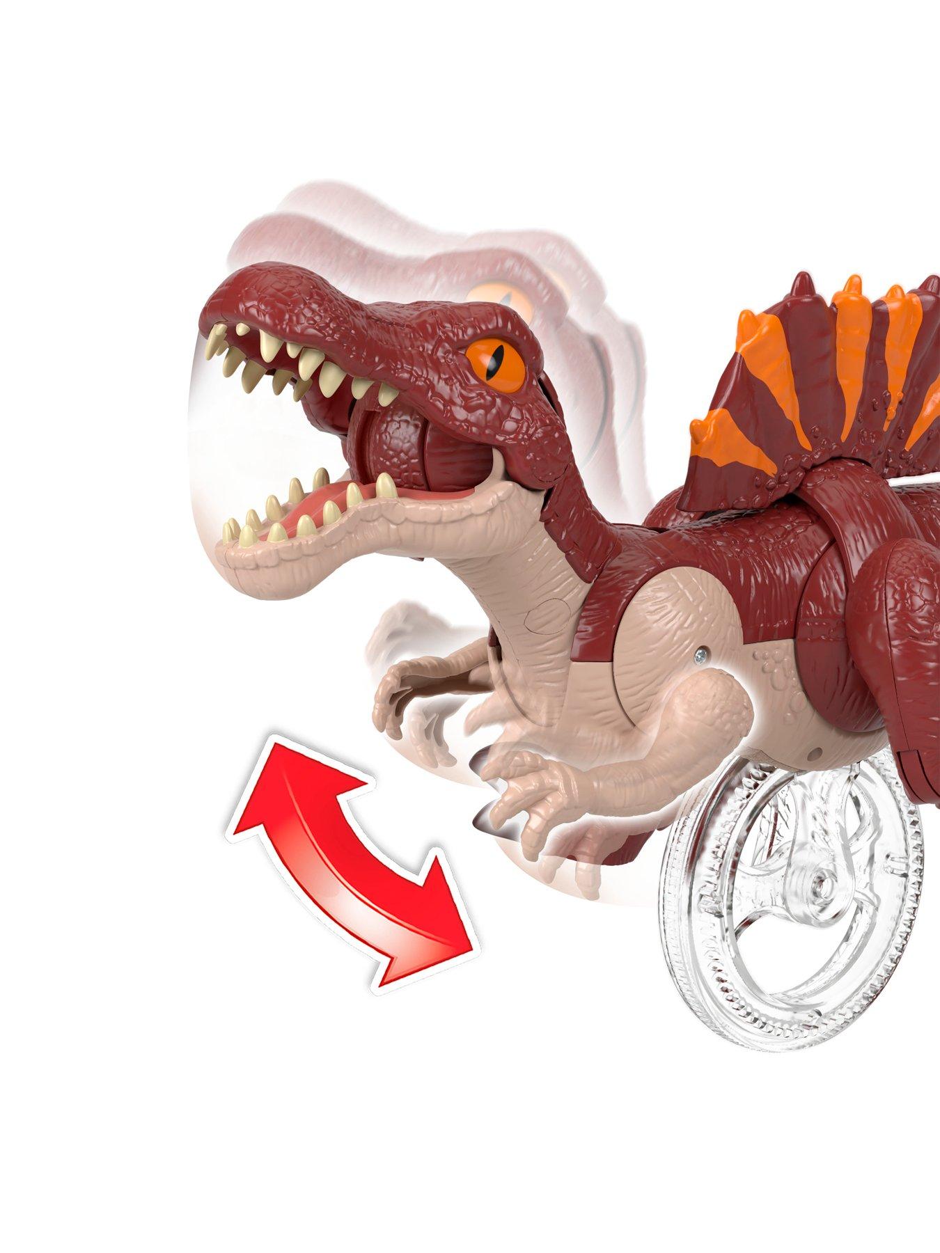  image of imaginext-jurassic-world-rebirth-sprinting-spinosaurus-dinosaur-toy-with-lunge-amp-chompnbsp