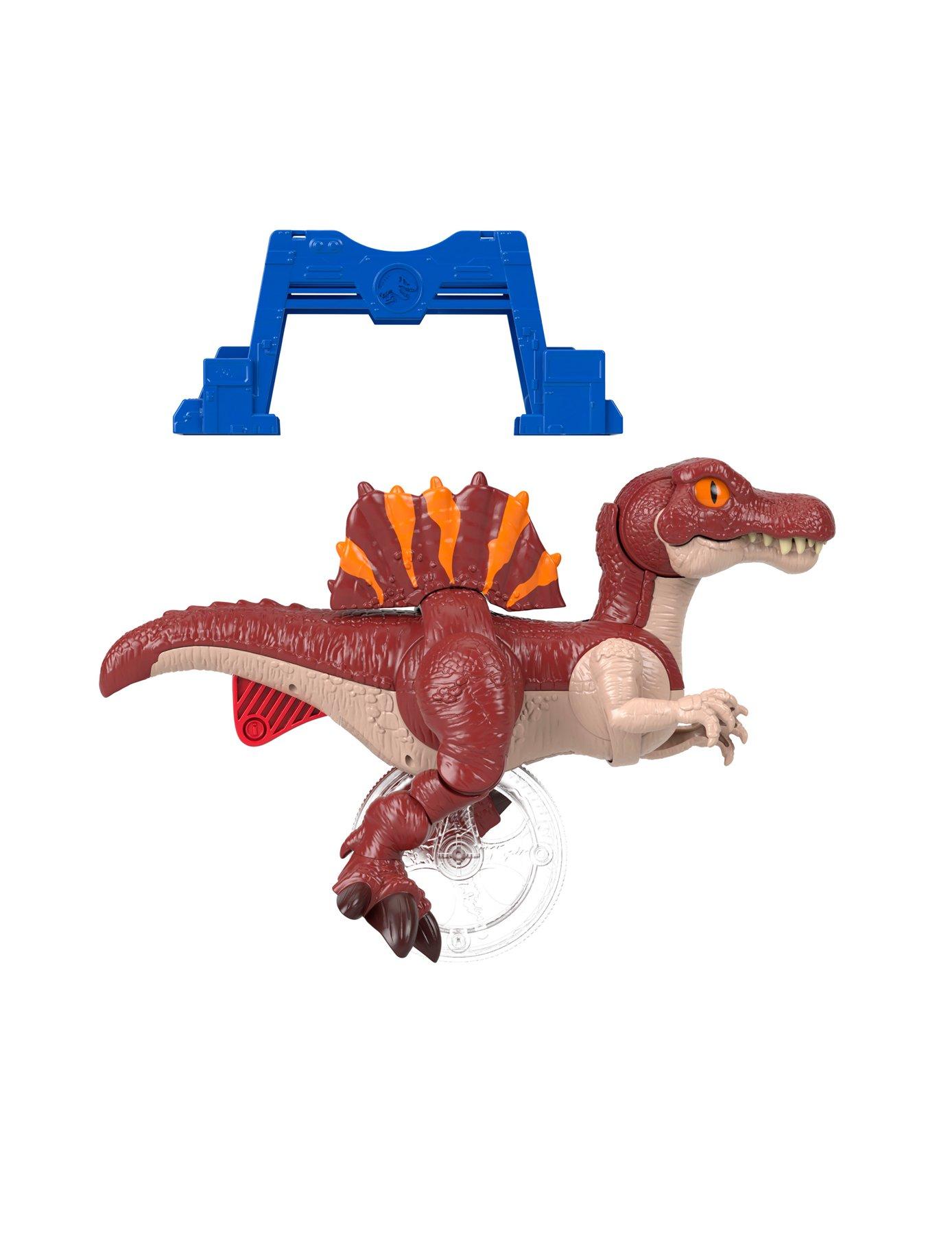  image of imaginext-jurassic-world-rebirth-sprinting-spinosaurus-dinosaur-toy-with-lunge-amp-chompnbsp