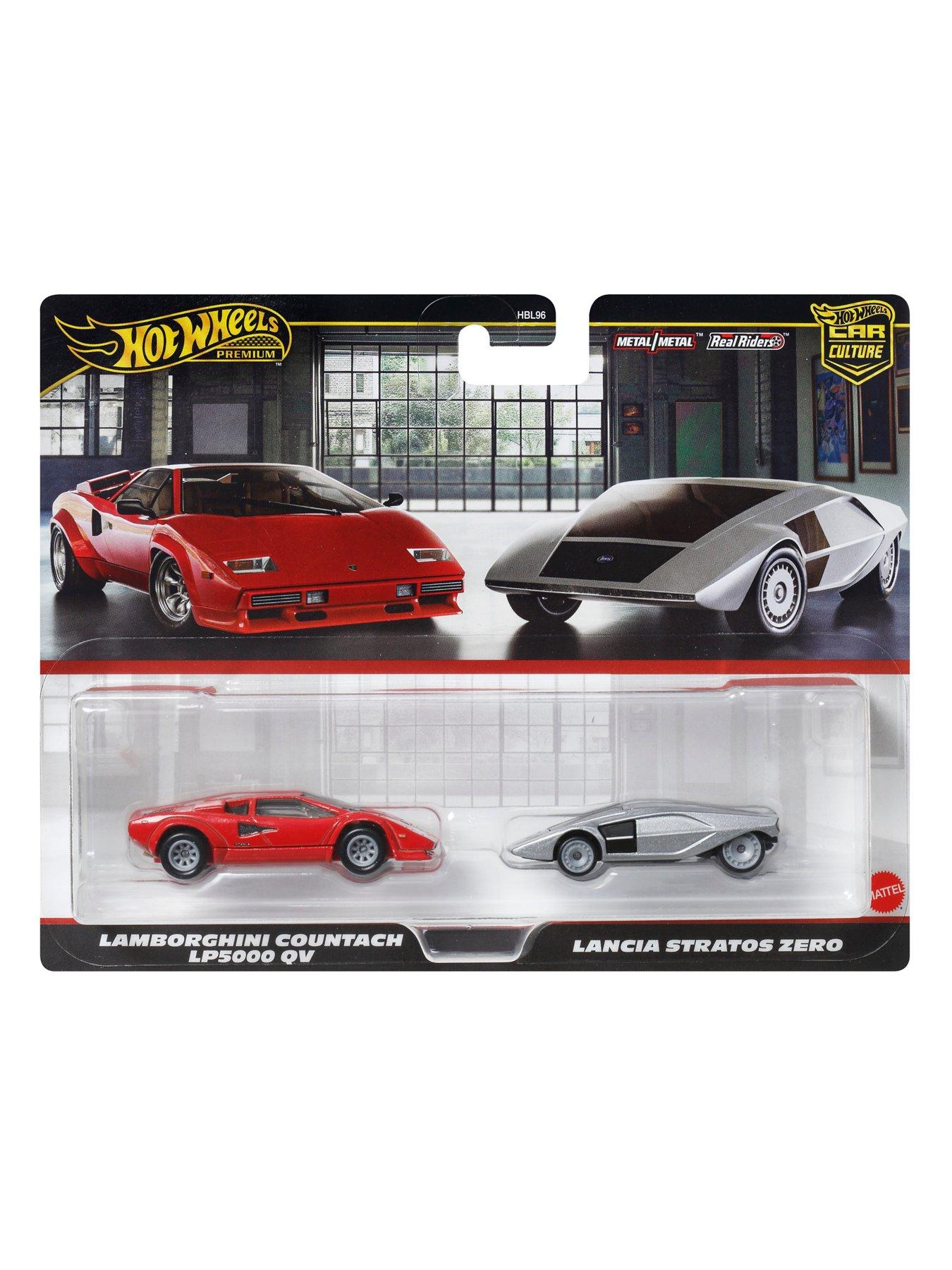 Image 7 of 7 of Hot Wheels Premium 2-Pack: Lancia Stratos Zero &amp; Lamborghini Countach LP5000 QV