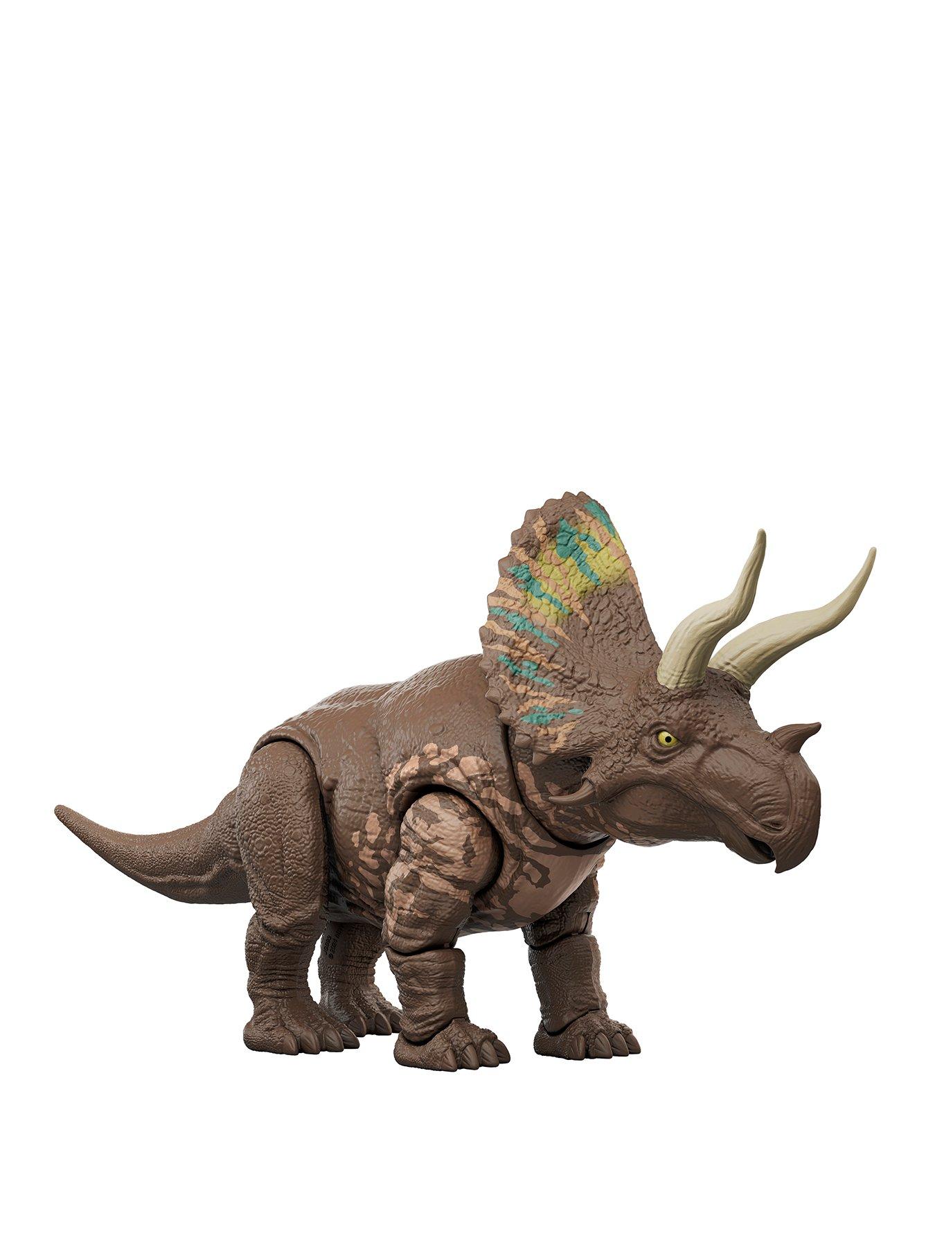 front image of jurassic-world-rebirth-gigantic-thrashers-eotriceratops-dinosaur-figure-toy
