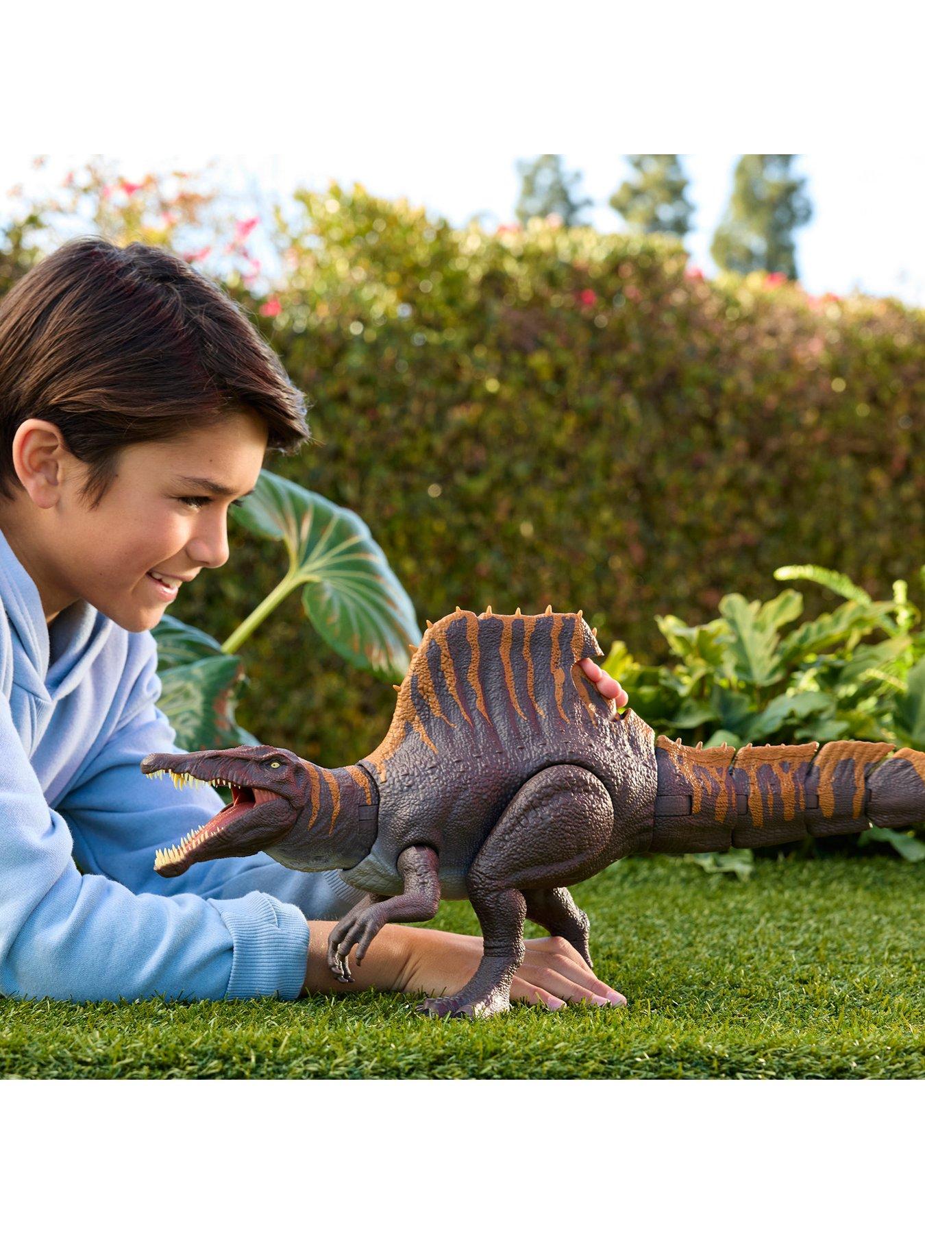 stillFront image of jurassic-world-rebirth-tail-thrasher-spinosaurus-action-figure-dinosaur-toy