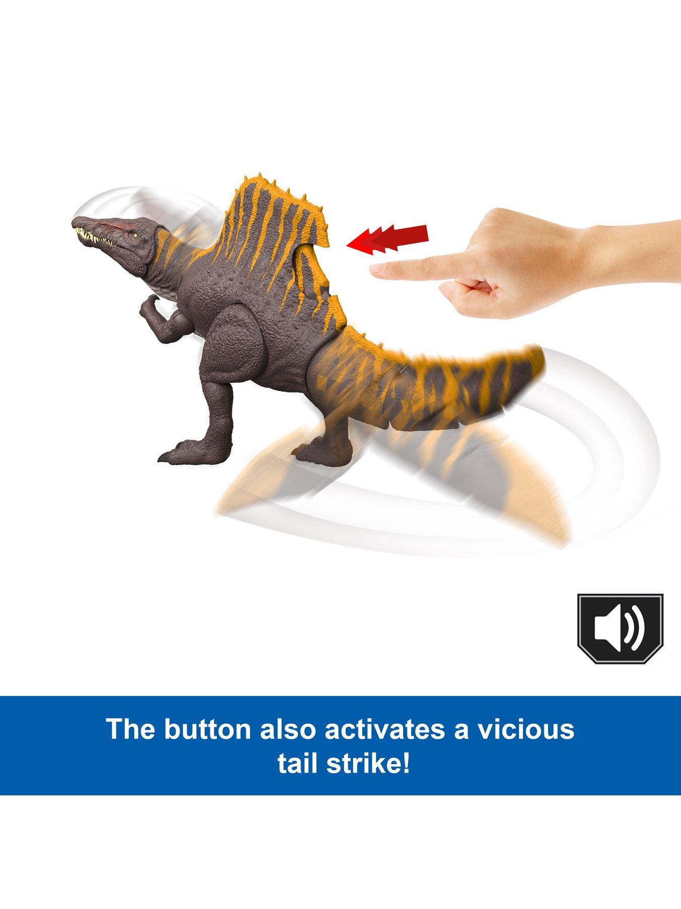  image of jurassic-world-rebirth-tail-thrasher-spinosaurus-action-figure-dinosaur-toy