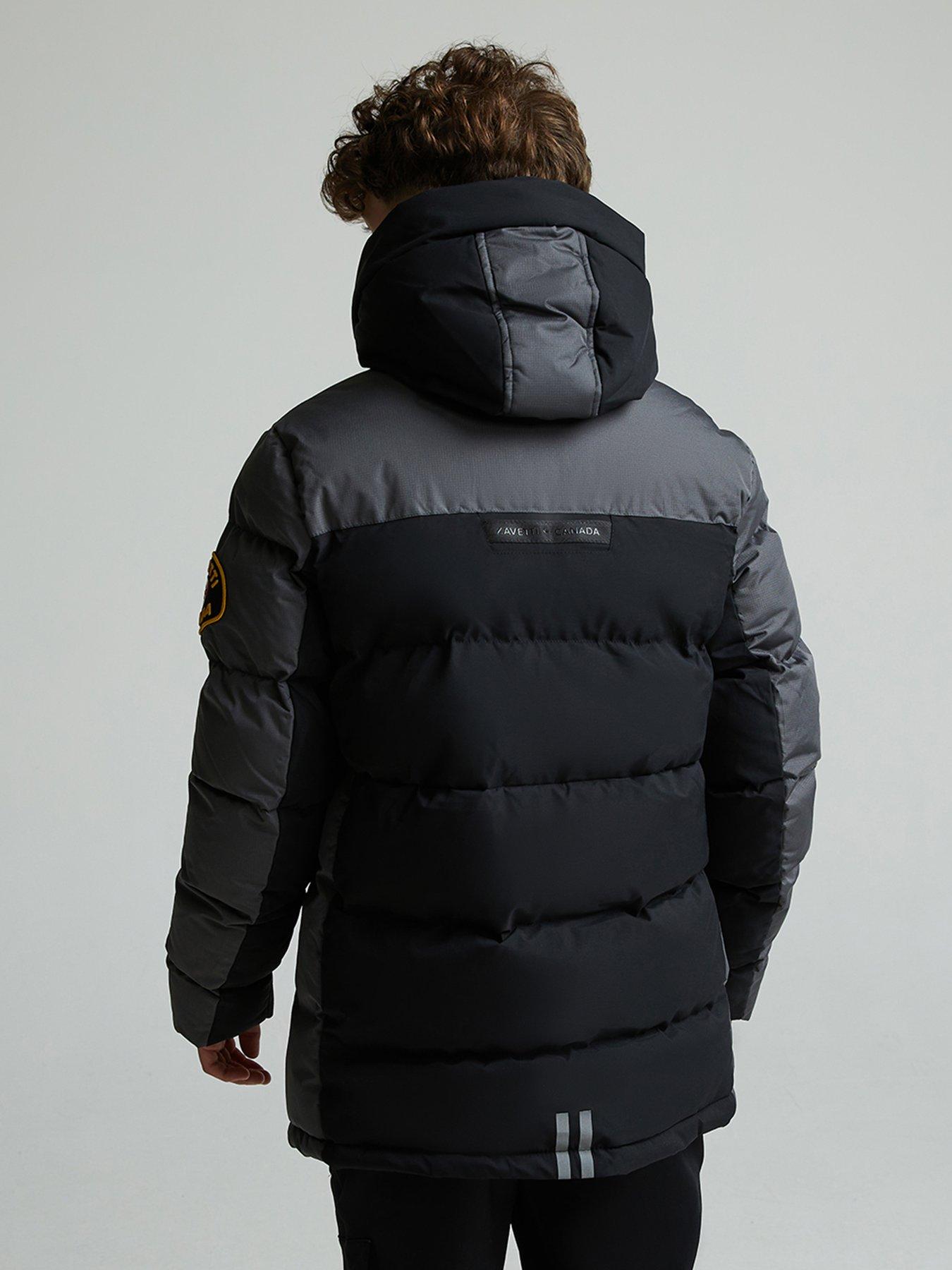 Image 2 of 5 of Zavetti Canada Junior Boys Raffino Colourblock Puffer Jacket - Black