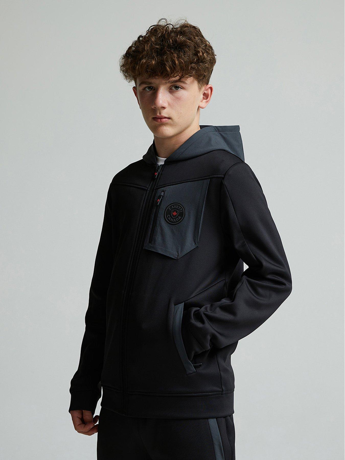 Image 1 of 6 of Zavetti Canada Junior Boys Saletto Hoodie - Black