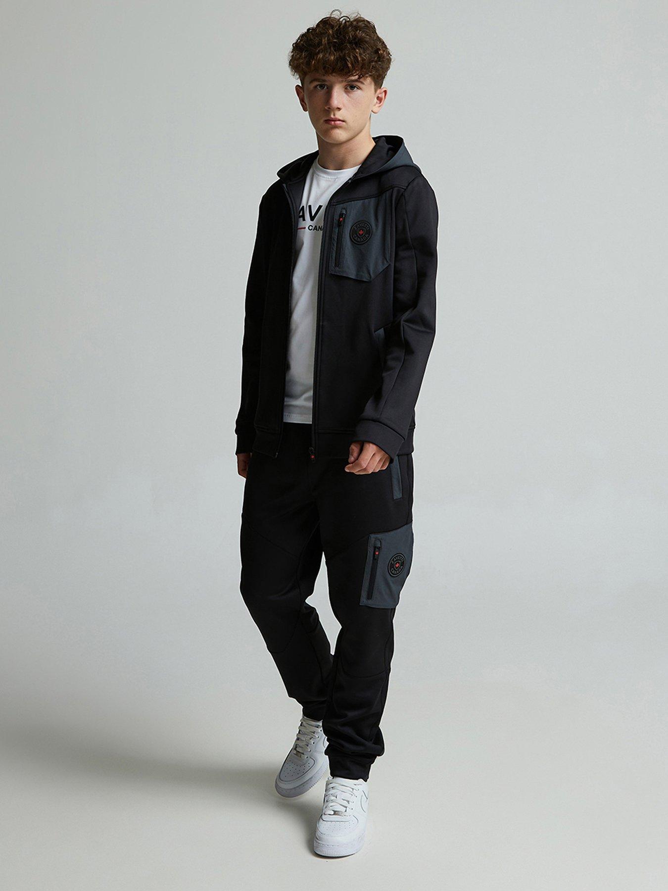 Image 2 of 6 of Zavetti Canada Junior Boys Saletto Hoodie - Black