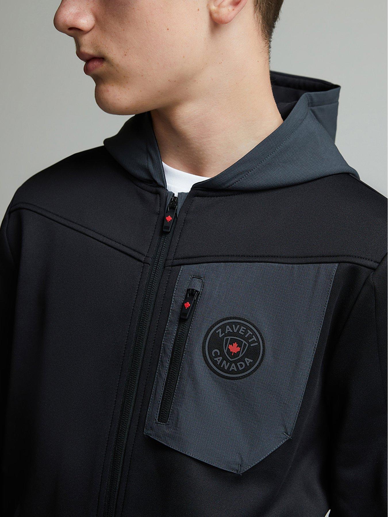 Image 6 of 6 of Zavetti Canada Junior Boys Saletto Hoodie - Black