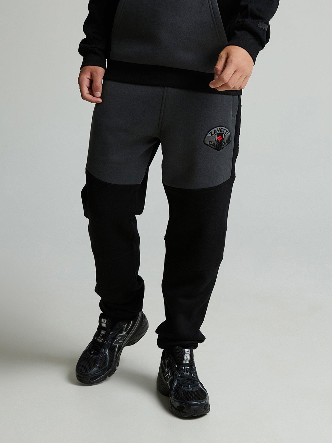 Image 1 of 5 of Zavetti Canada Junior Boys Botticini Two Tone Joggers - Black