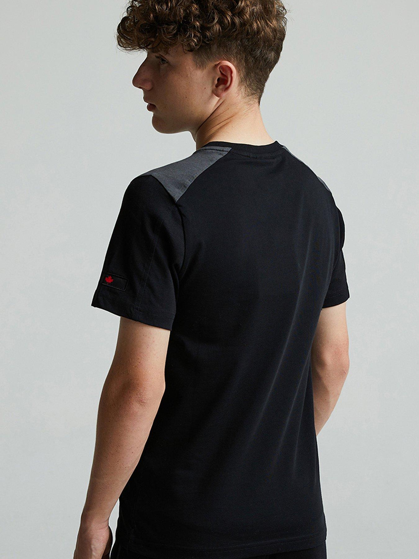 Image 3 of 5 of Zavetti Canada Junior Boys Botticini Two Tone T-Shirt - Black