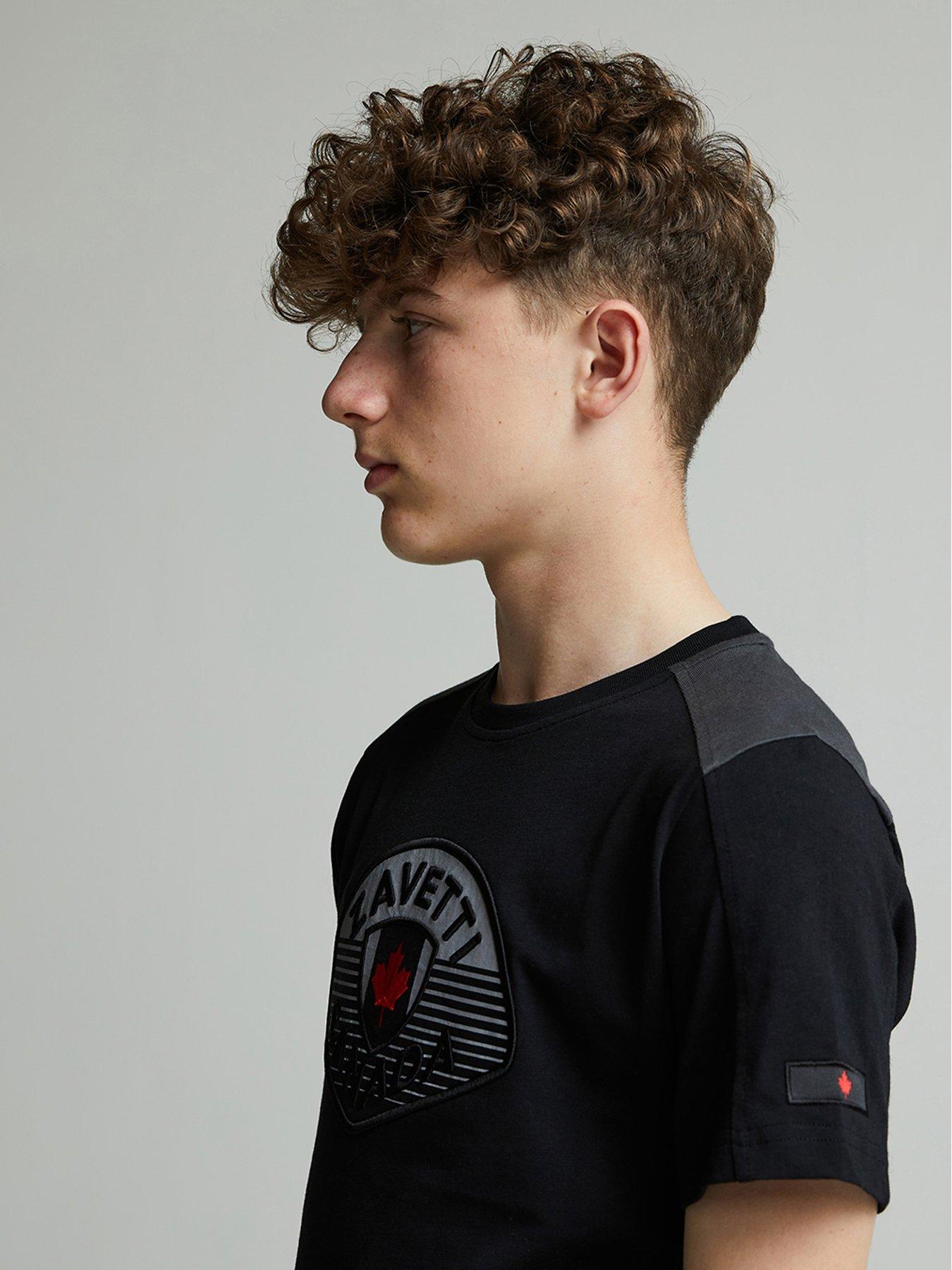 Image 5 of 5 of Zavetti Canada Junior Boys Botticini Two Tone T-Shirt - Black