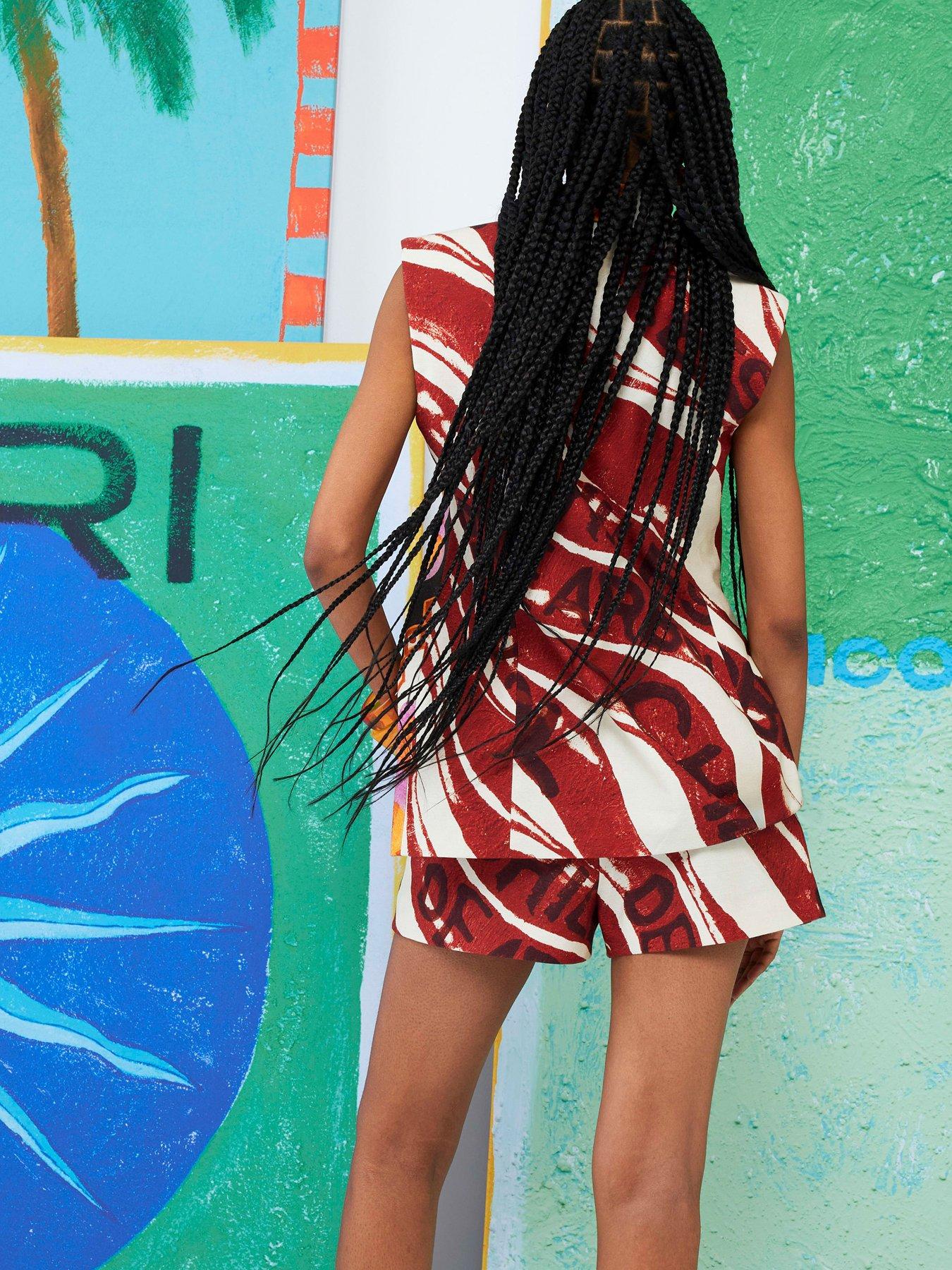 stillFront image of river-island-tailored-shorts-red
