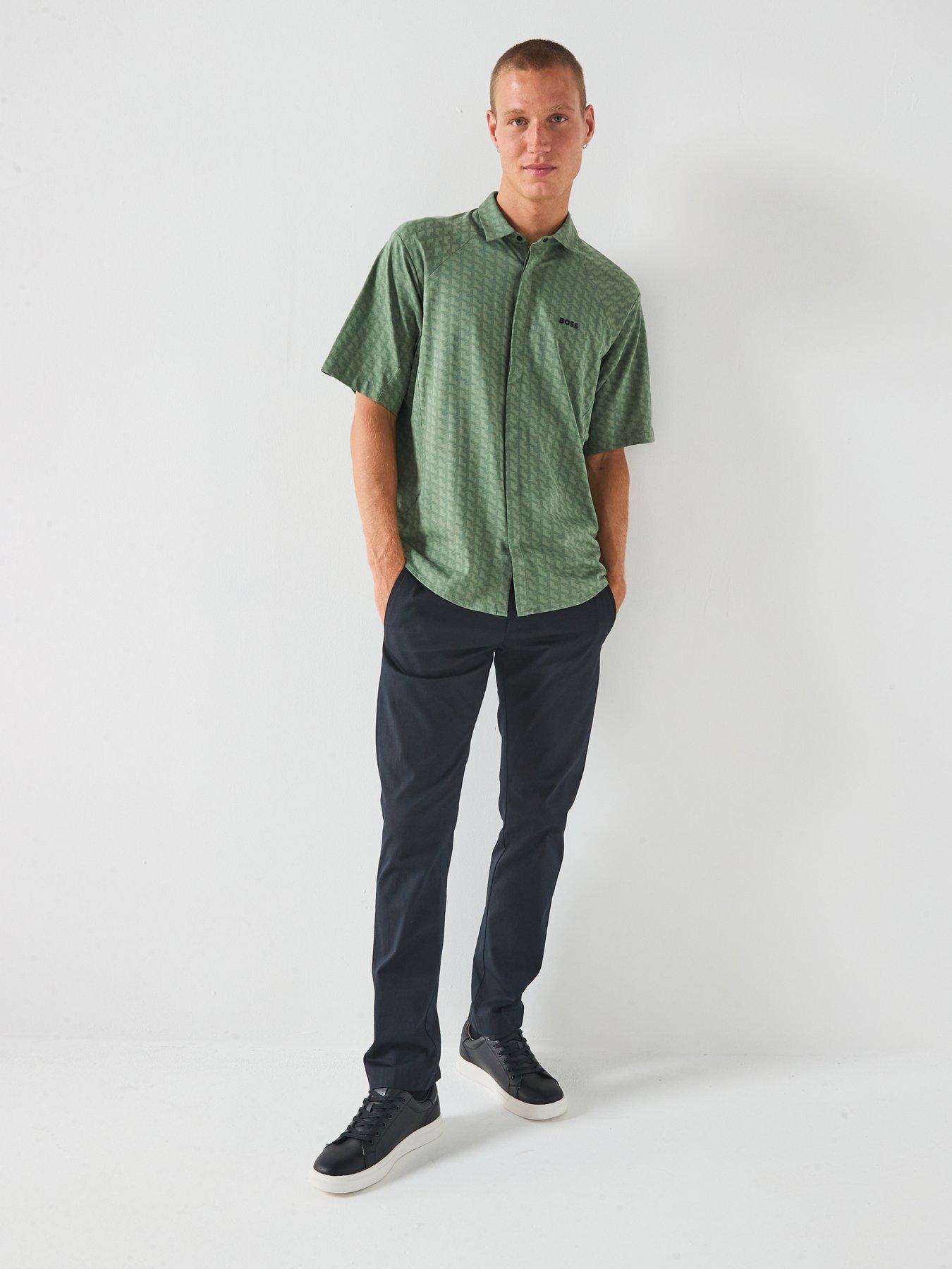 Image 5 of 5 of BOSS Excurse Regular Fit Short Sleeve Shirt - Green