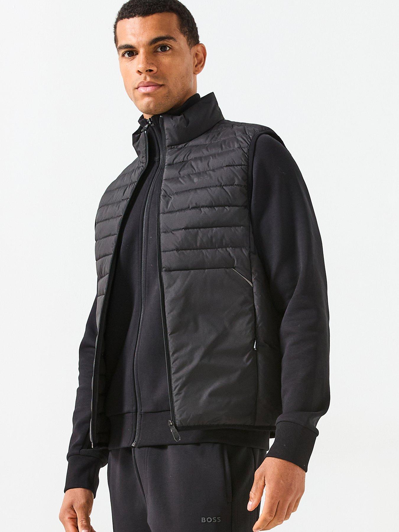 BOSS Urbanex Regular Fit Light Quilted Gilet - Black