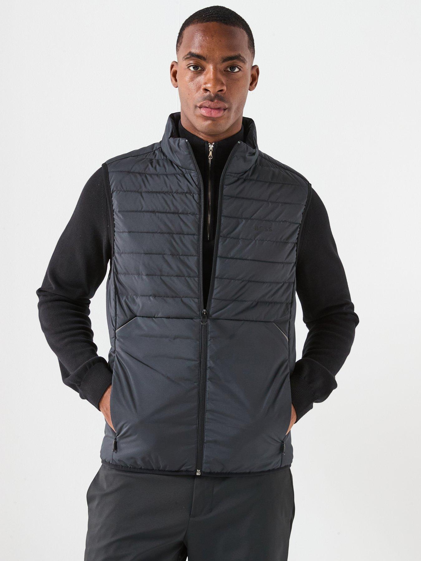  image of boss-urbanex-regular-fit-light-quilted-gilet-navy