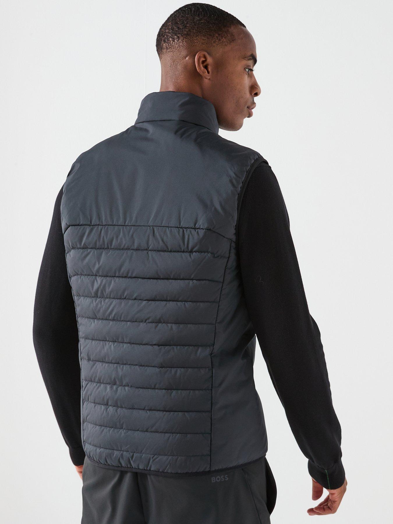  image of boss-urbanex-regular-fit-light-quilted-gilet-navy