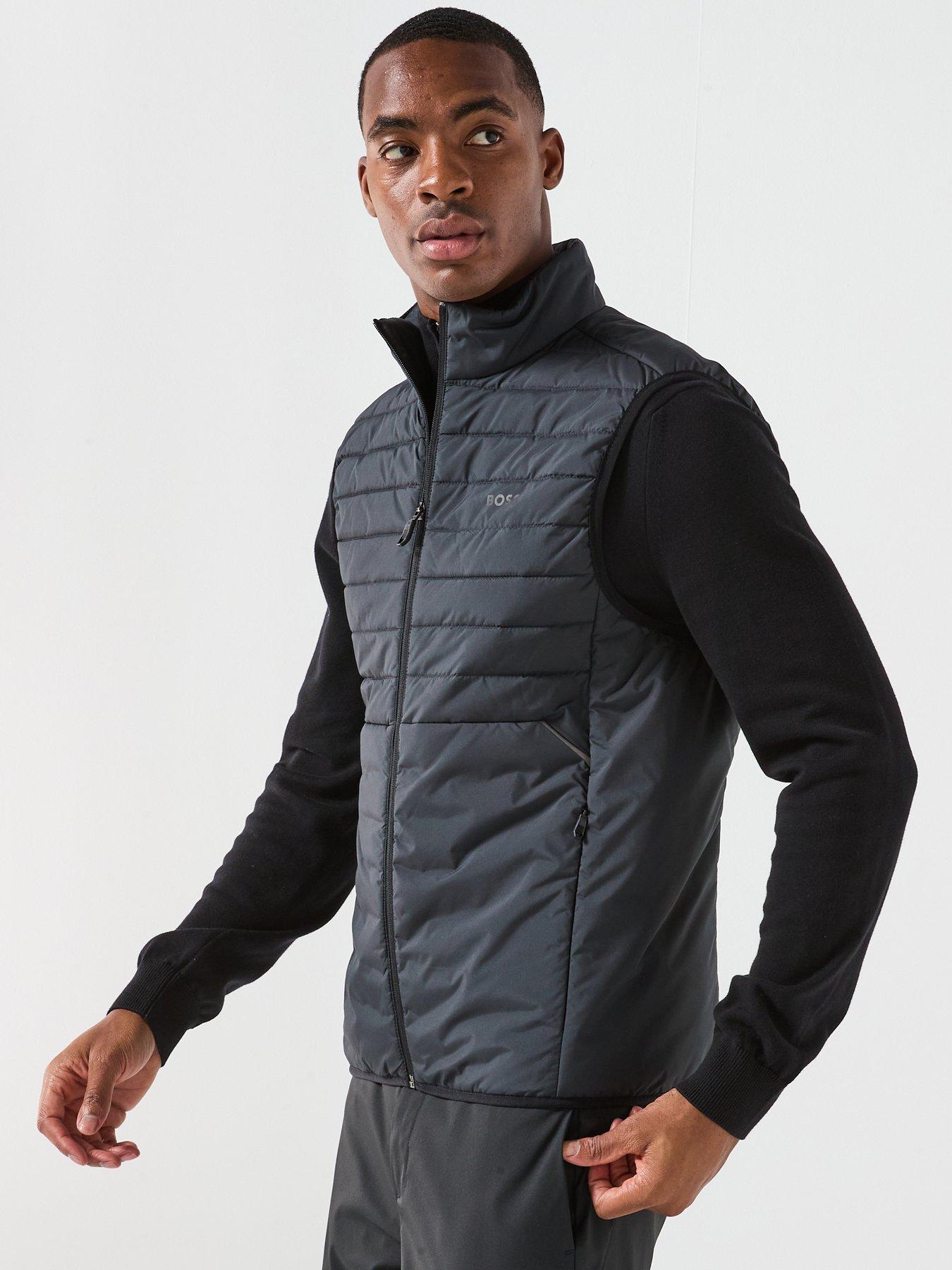  image of boss-urbanex-regular-fit-light-quilted-gilet-navy