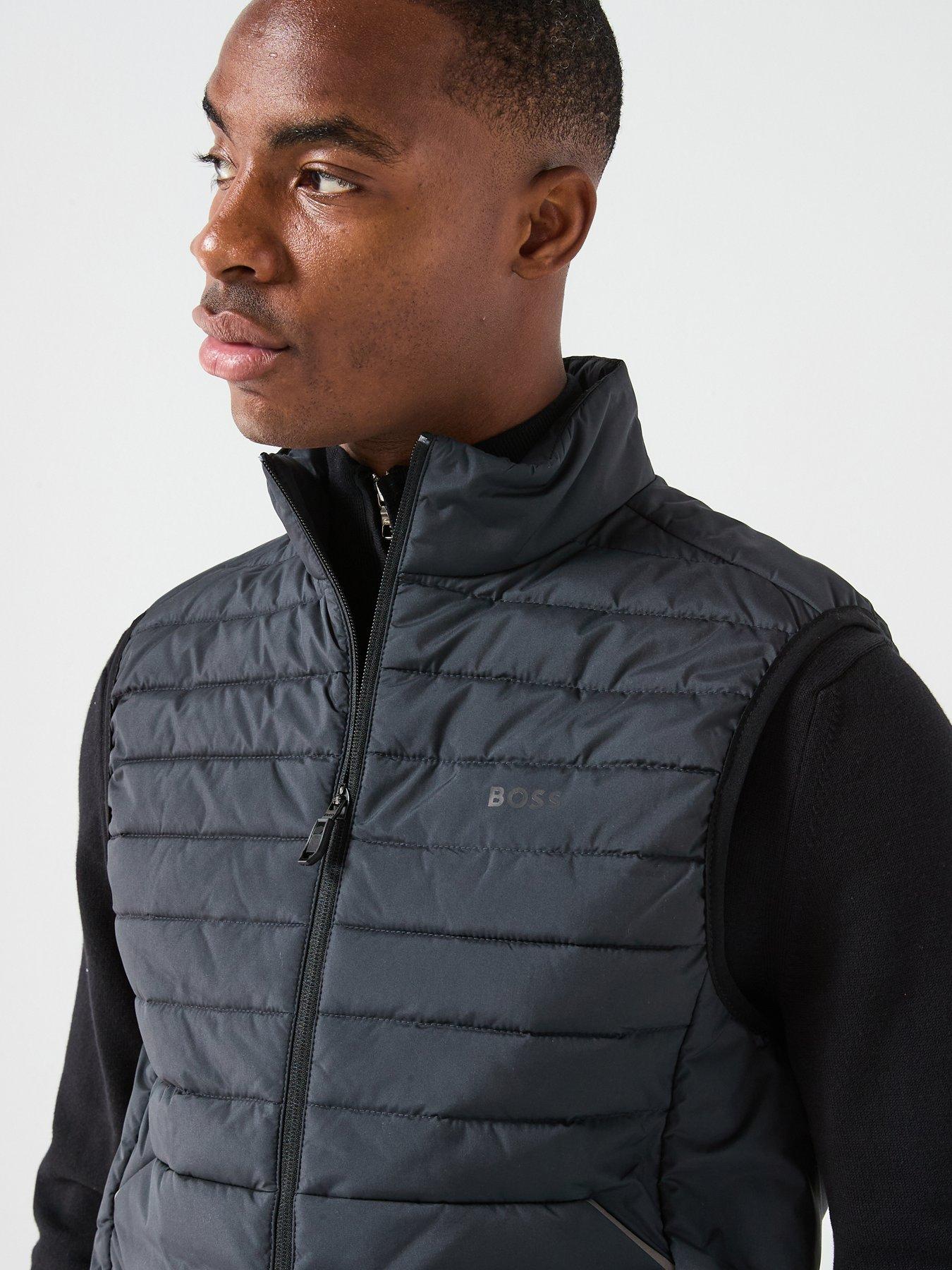  image of boss-urbanex-regular-fit-light-quilted-gilet-navy