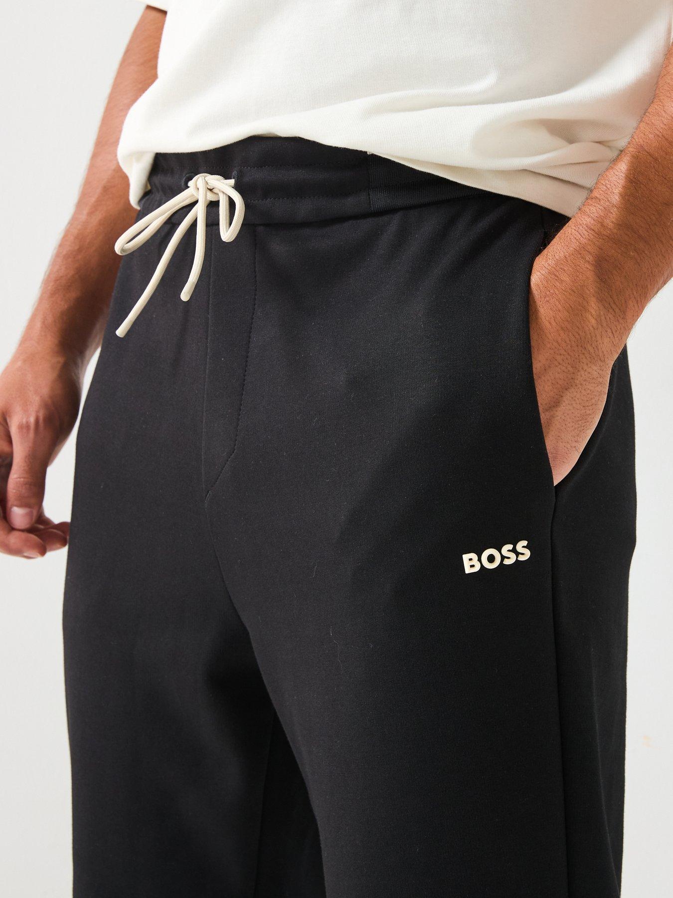 Image 4 of 5 of BOSS Pants Zone Regular Fit Cuff Joggers - Black