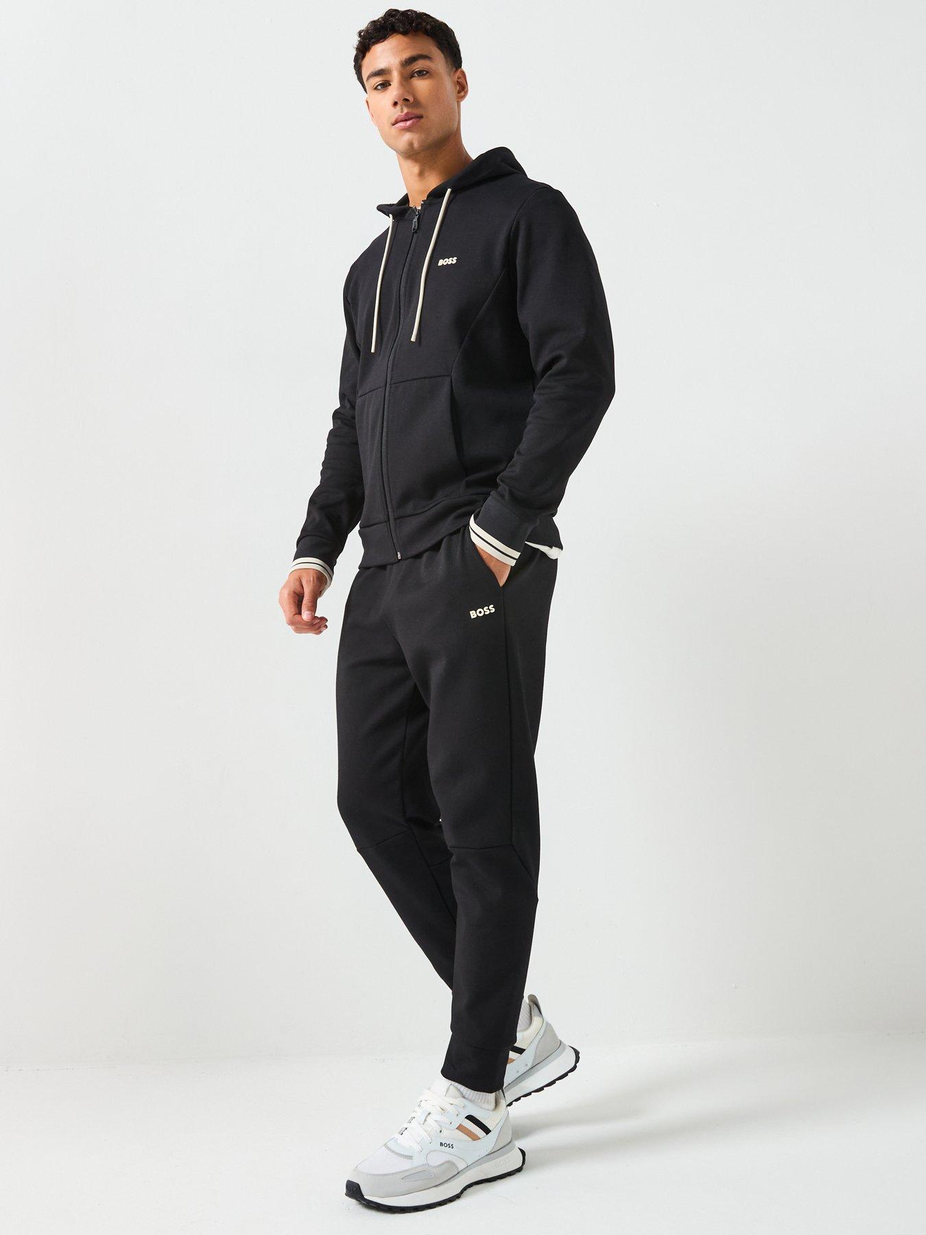 Image 5 of 5 of BOSS Pants Zone Regular Fit Cuff Joggers - Black