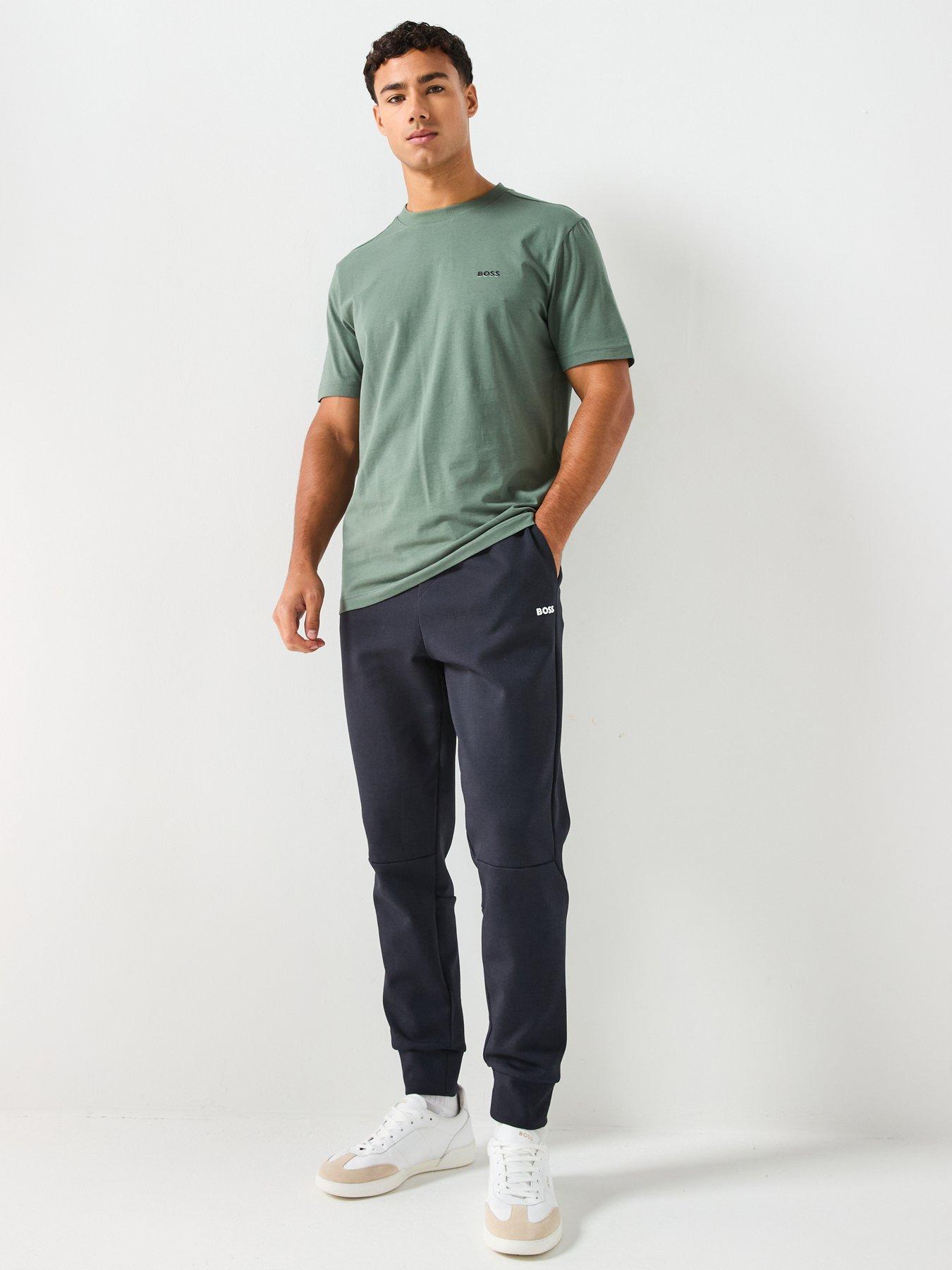 Image 3 of 5 of BOSS Pants Zone Regular Fit Cuff Joggers - Navy