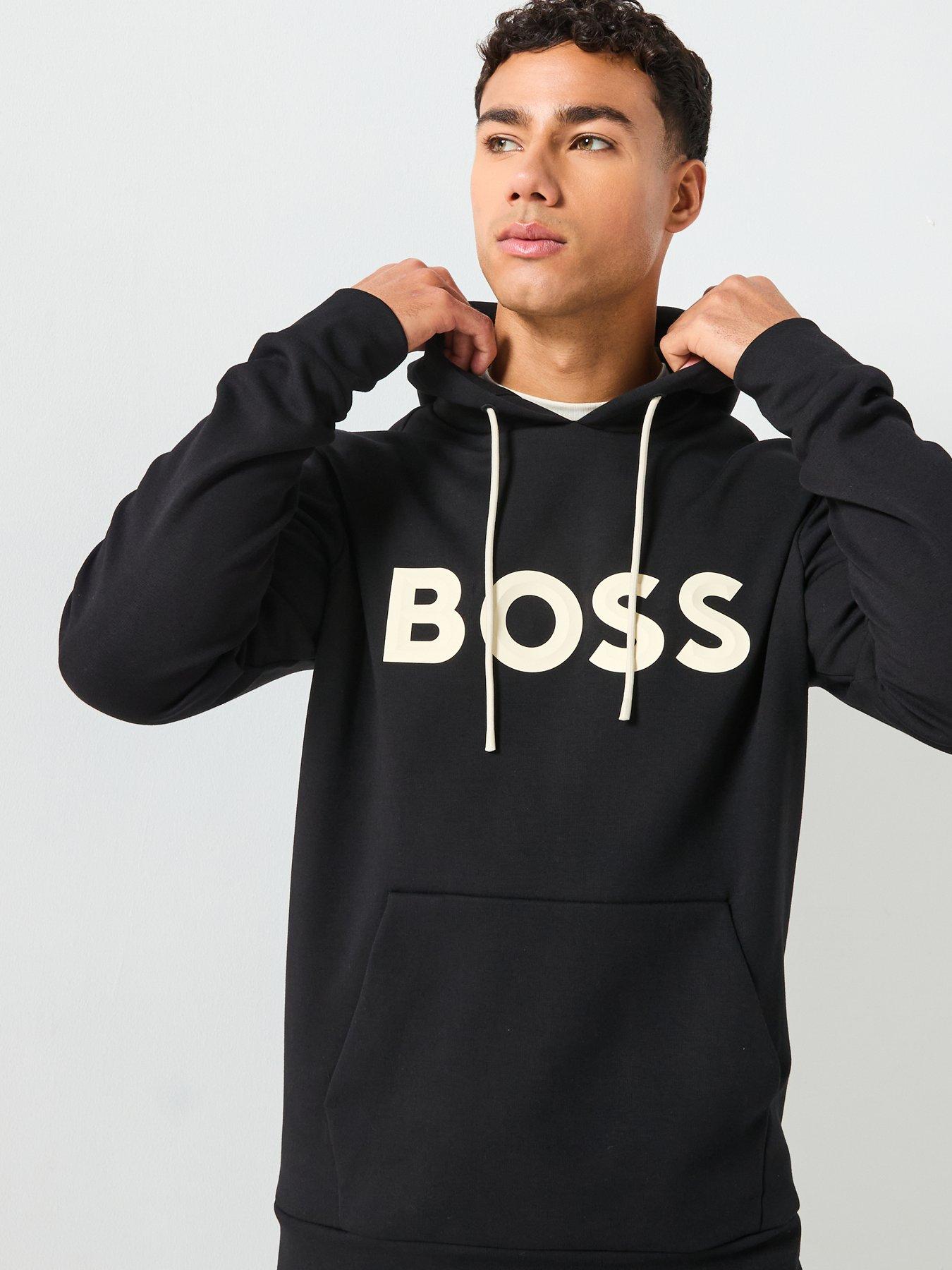 Image 5 of 5 of BOSS Soody Zone Regular Fit 3D Logo Hoodie - Black