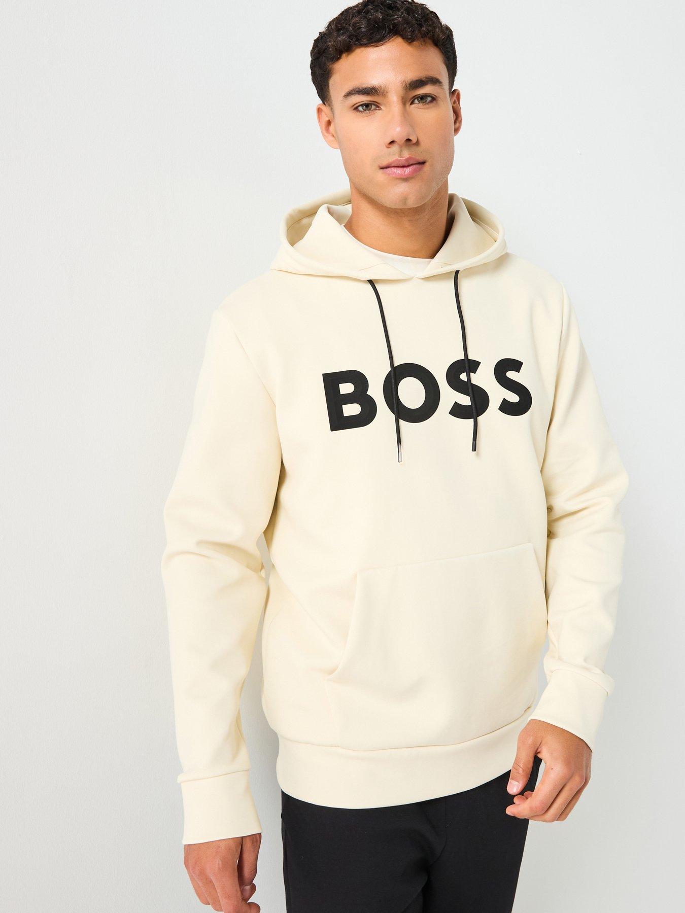 undefined Soody Zone Regular Fit 3D Logo Hoodie - Light Beige