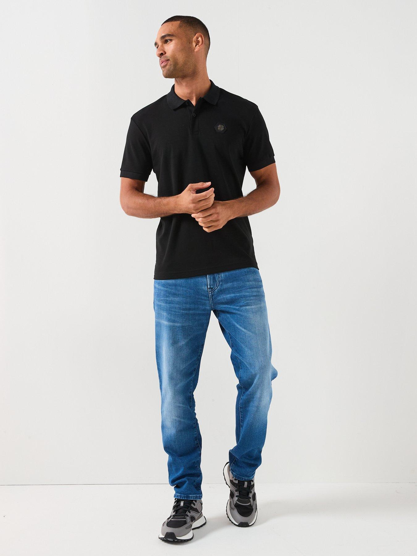 Image 3 of 6 of BOSS Polo Future Bb Emblem Polo Shirt - Black