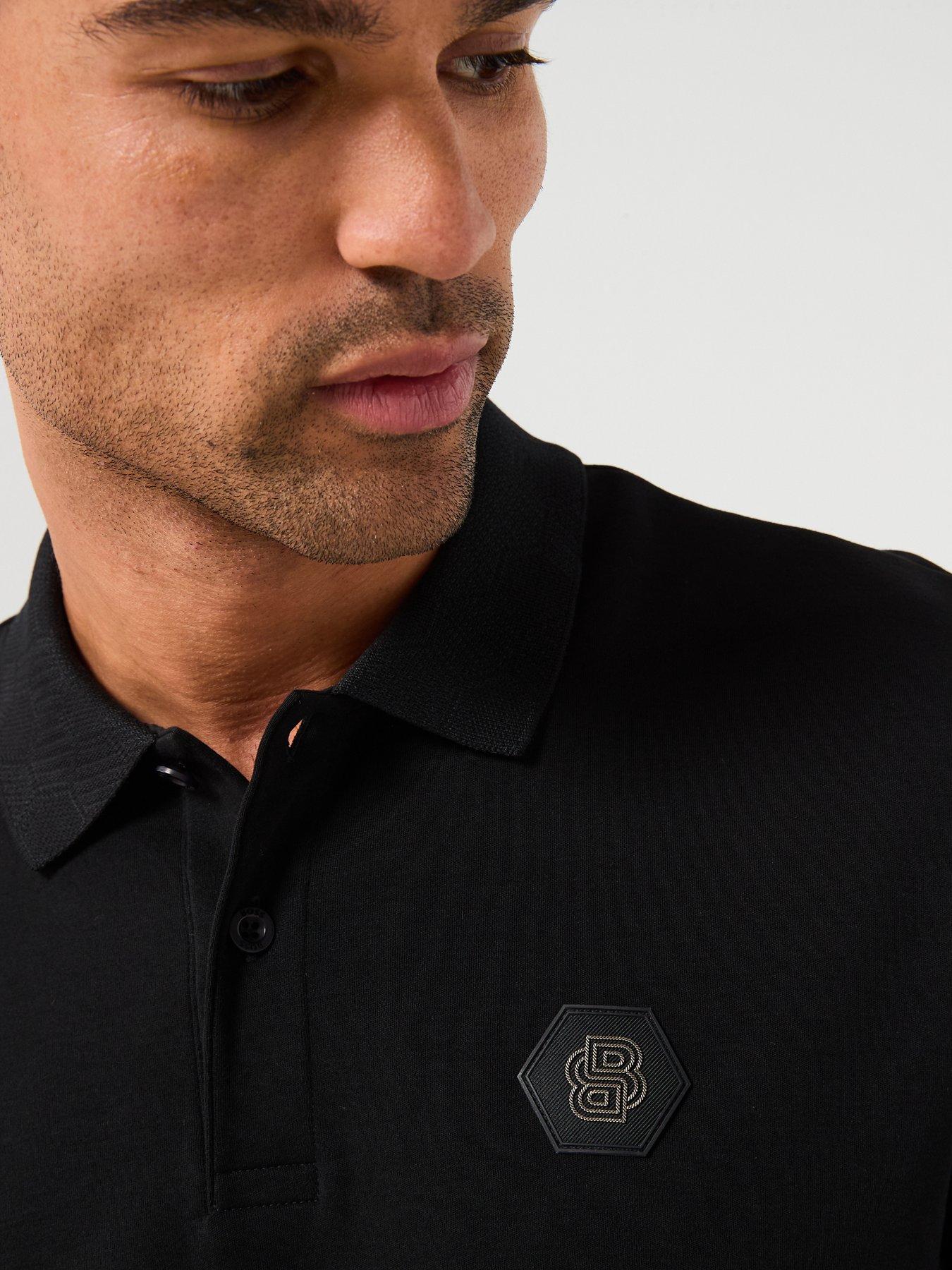 Image 4 of 6 of BOSS Polo Future Bb Emblem Polo Shirt - Black
