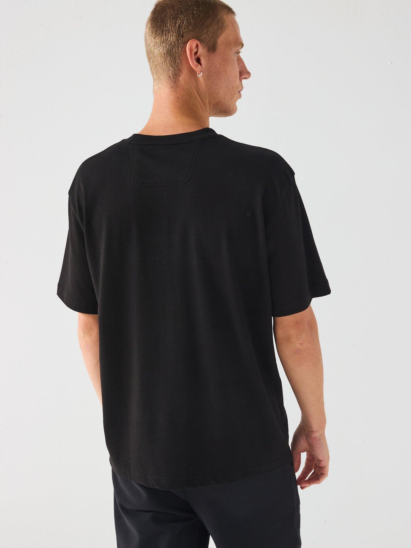 Image 2 of 4 of BOSS Tee 10 Oversize Fit Centre Tonal Logo T-Shirt - Black