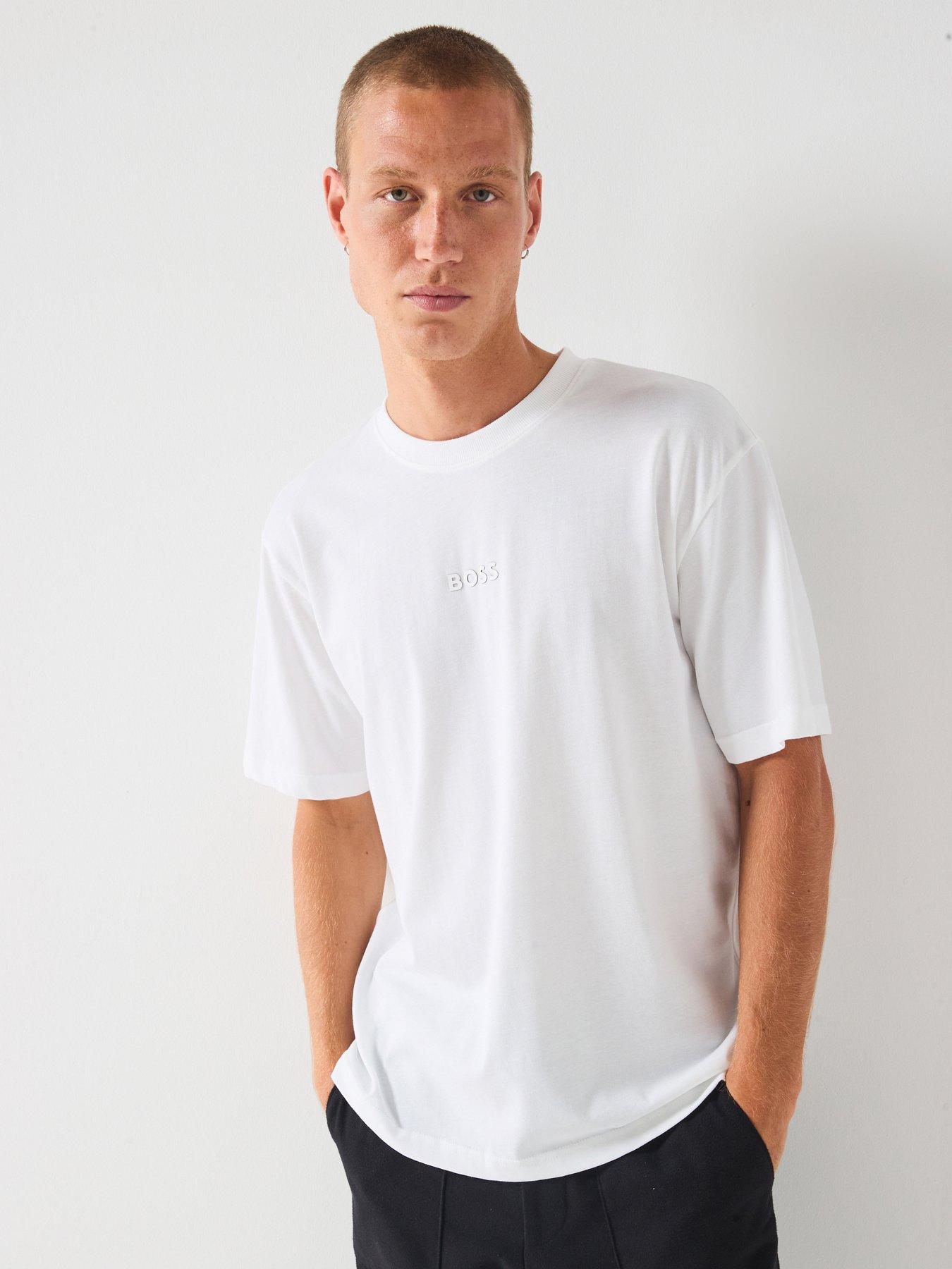 undefined Tee 10 Oversize Fit Centre Tonal Logo T-Shirt - White