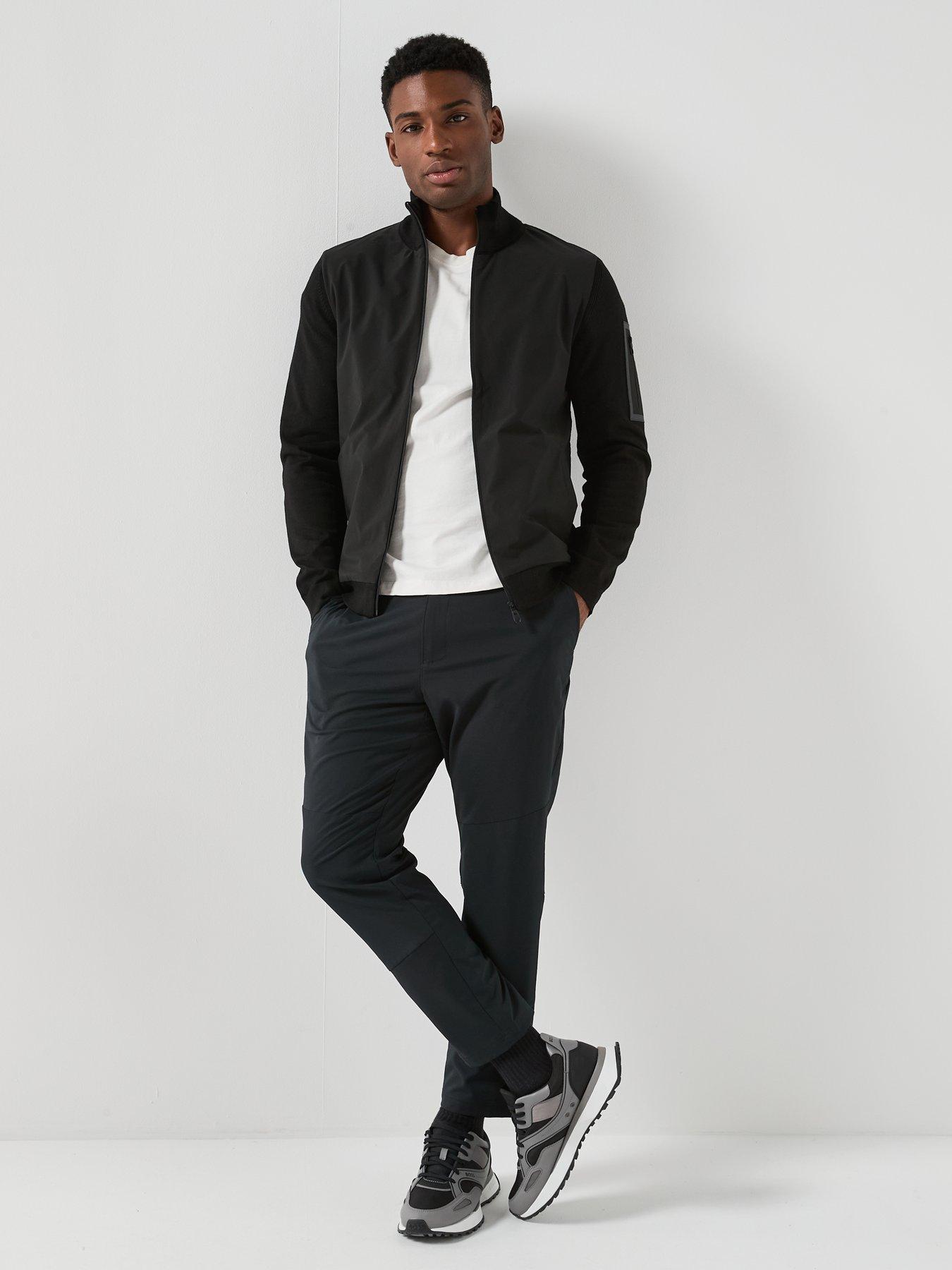  image of boss-boss-momentum-x-hybrid-regular-fit-zip-throuhg-knitted-jumper