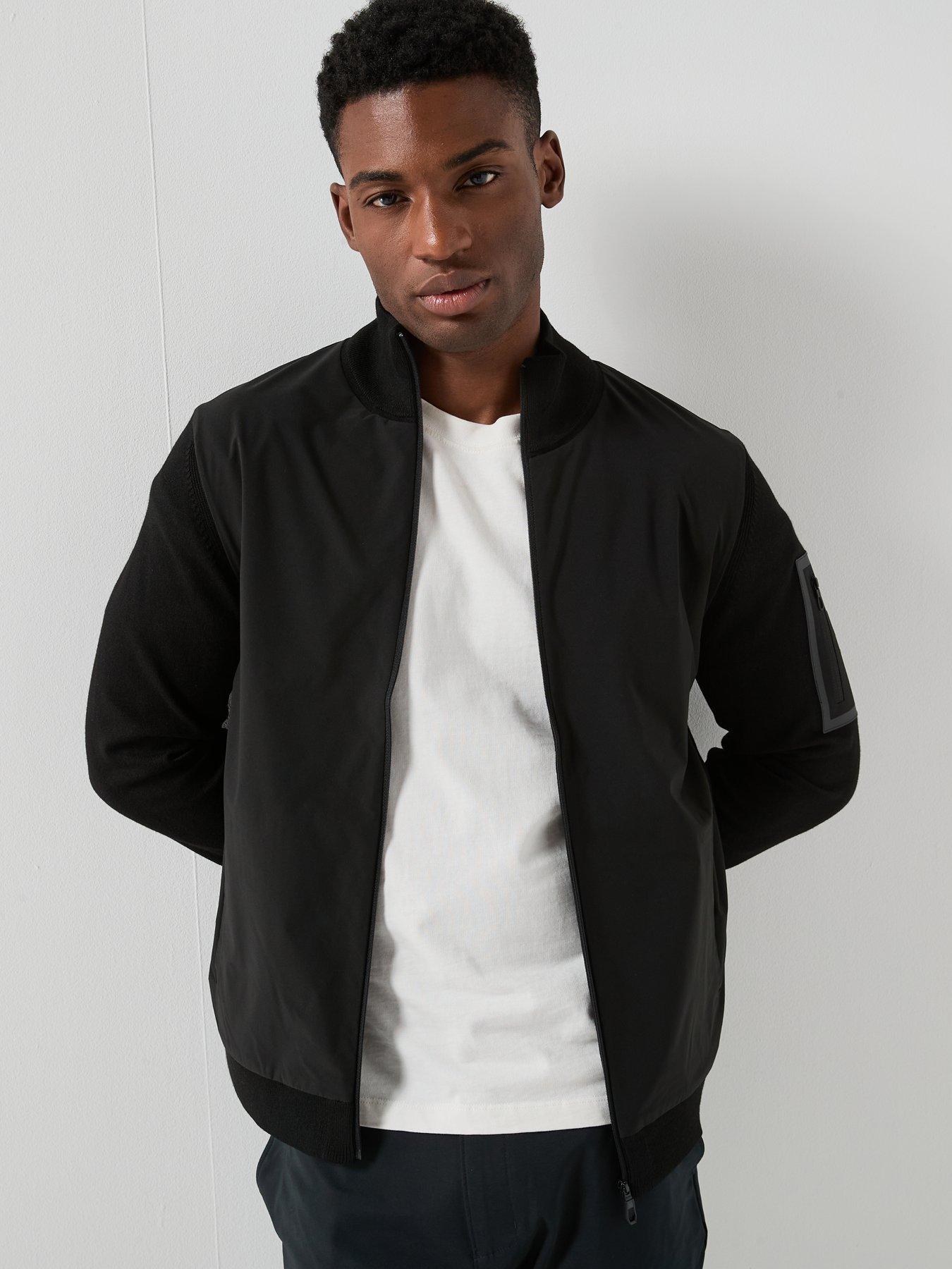  image of boss-boss-momentum-x-hybrid-regular-fit-zip-throuhg-knitted-jumper