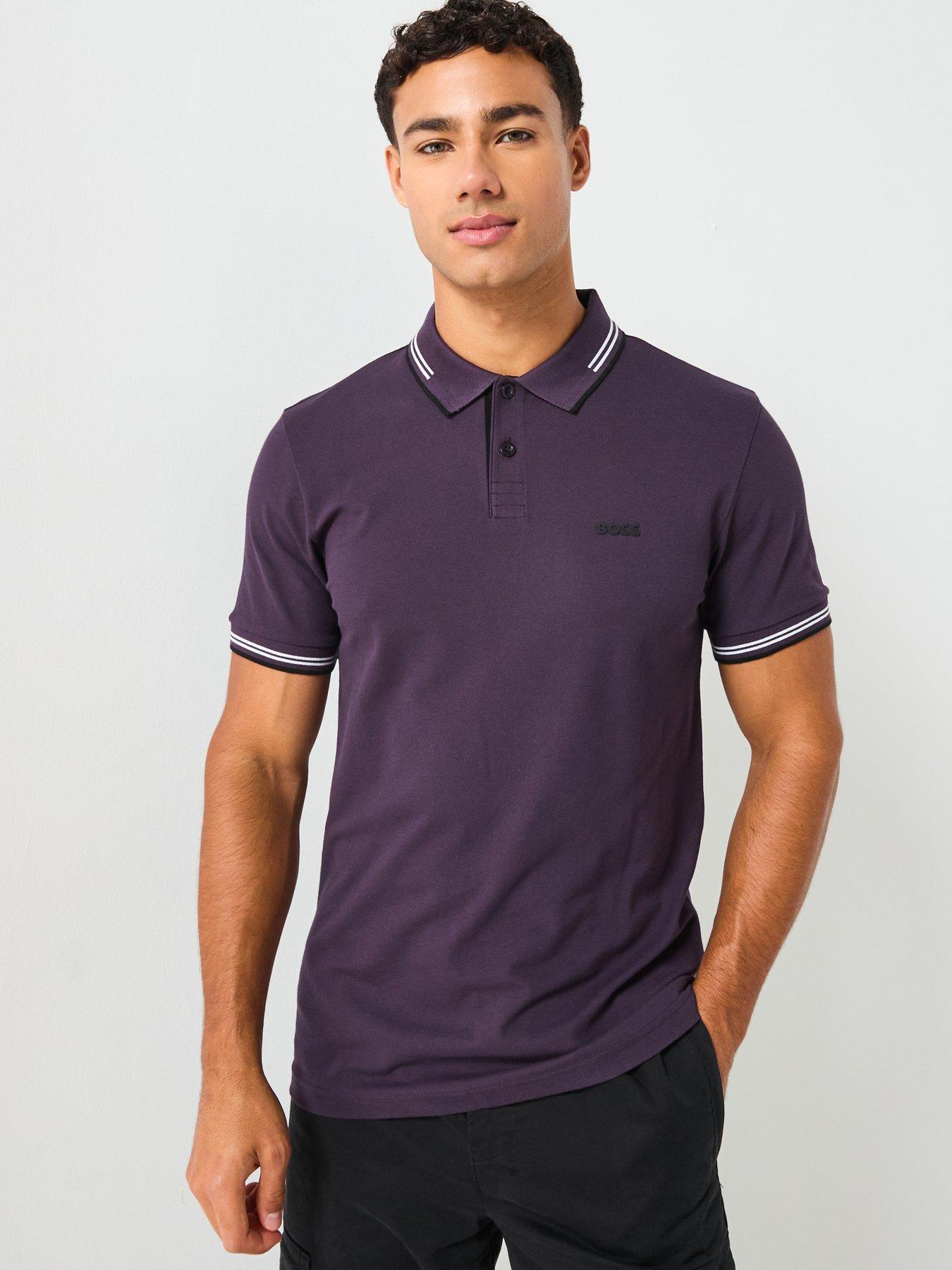 undefined Paul Slim Fit Polo Shirt - Purple