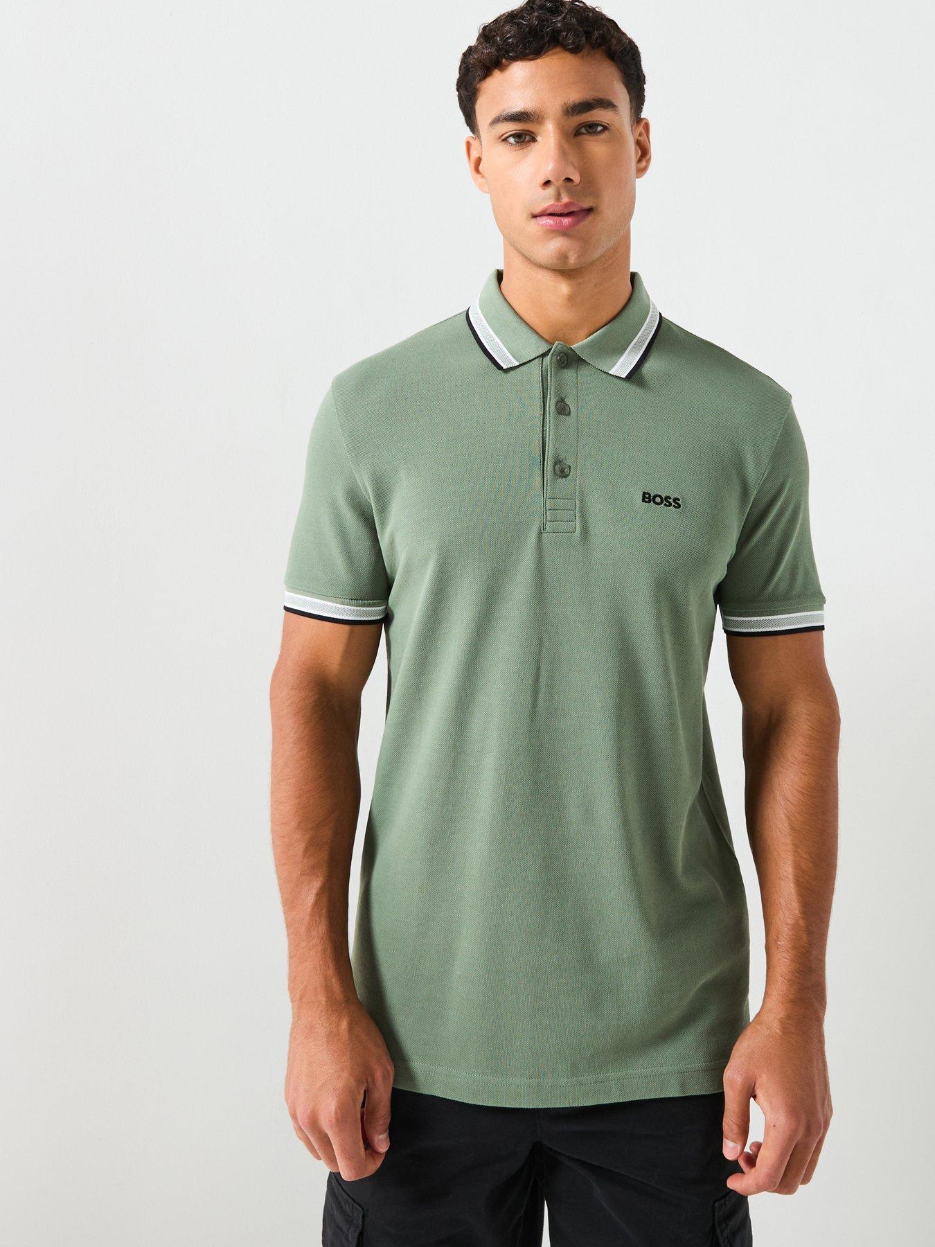 undefined Paddy Regular Fit Tipping Polo Shirt - Green