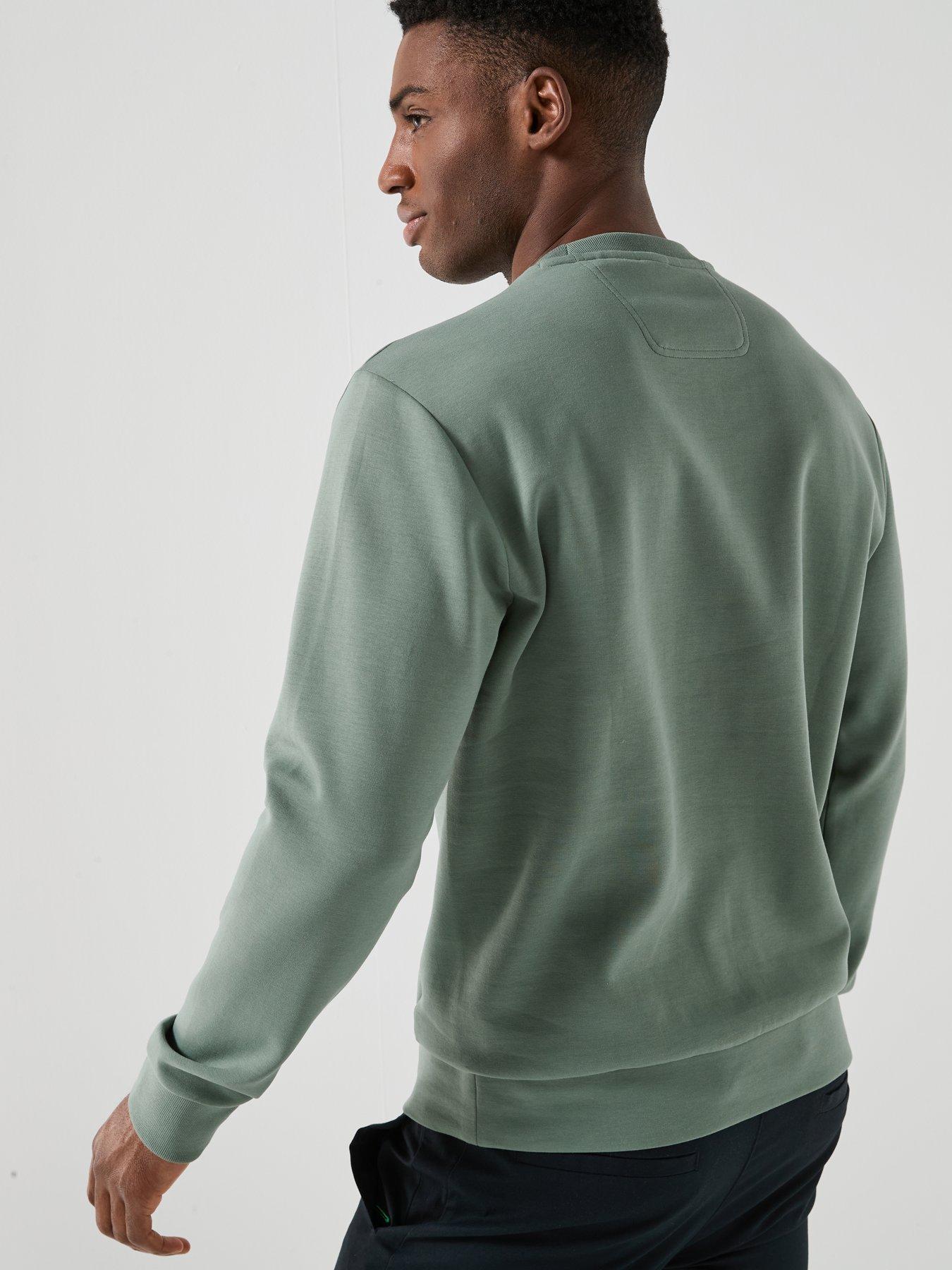  image of boss-boss-salbo-chest-logo-crew-sweat