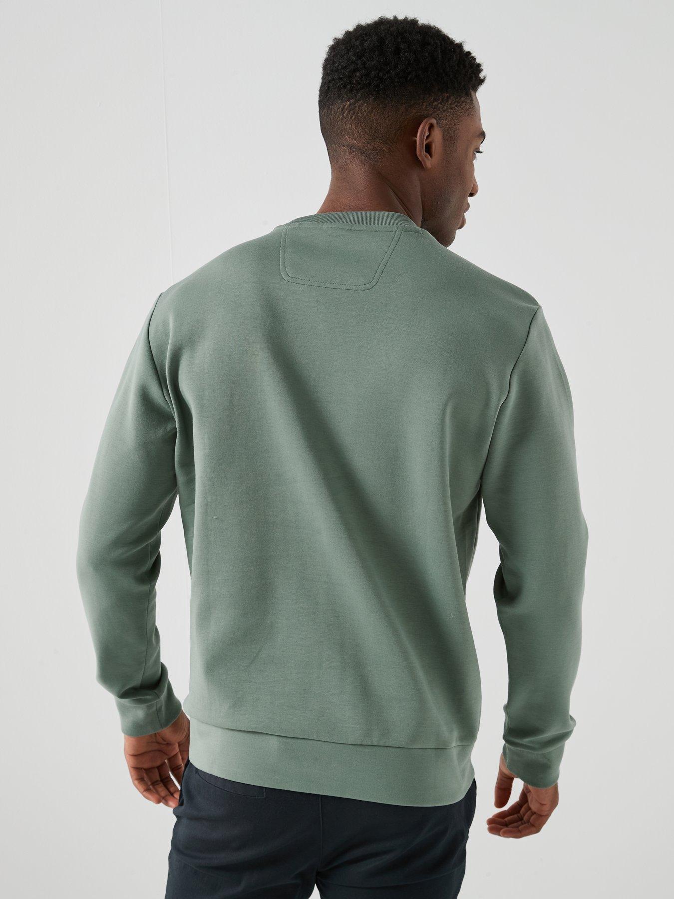  image of boss-boss-salbo-chest-logo-crew-sweat