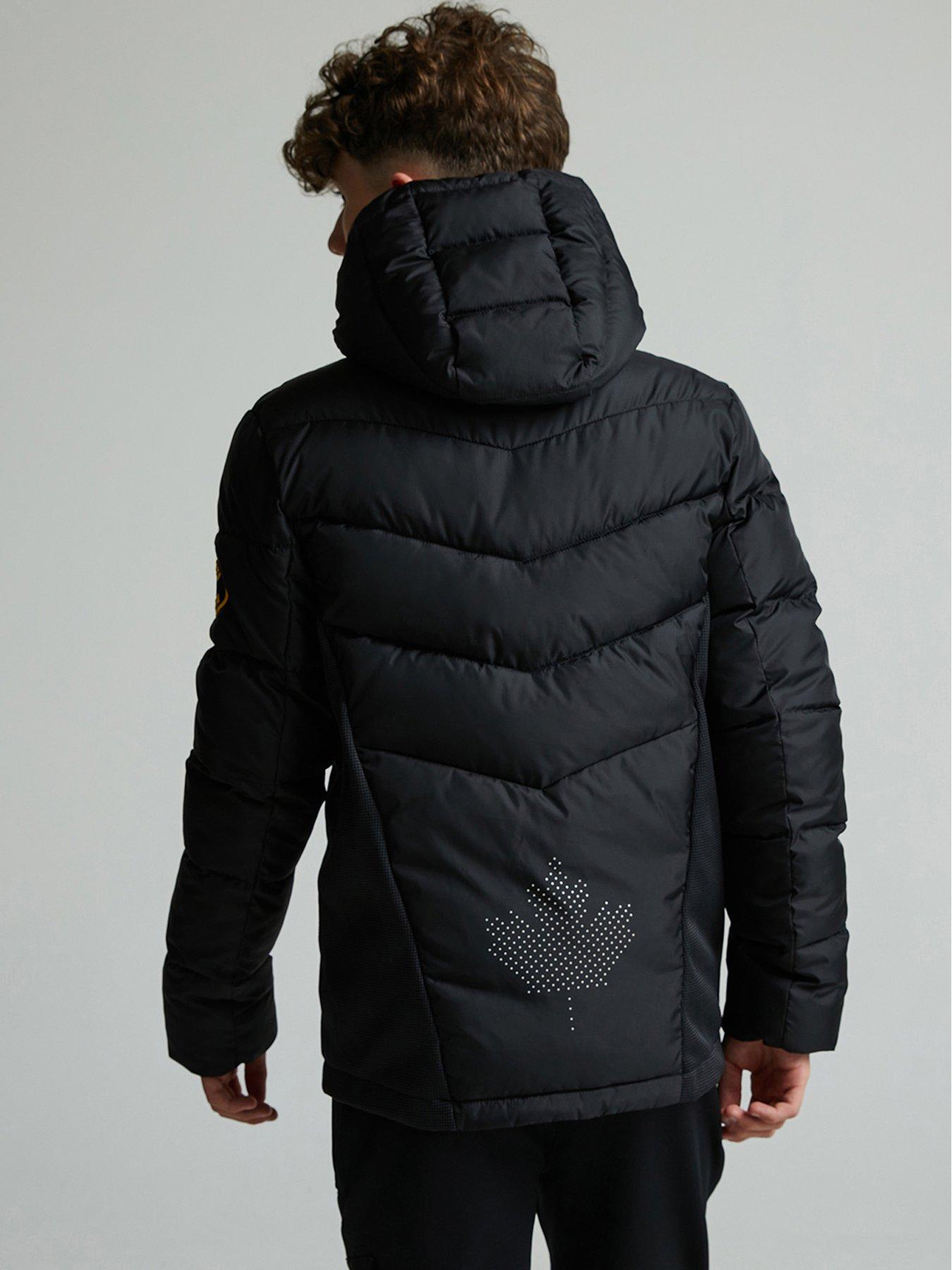 Zavetti Canada Junior Boys Fallori Hybrid Puffer Jacket - Black