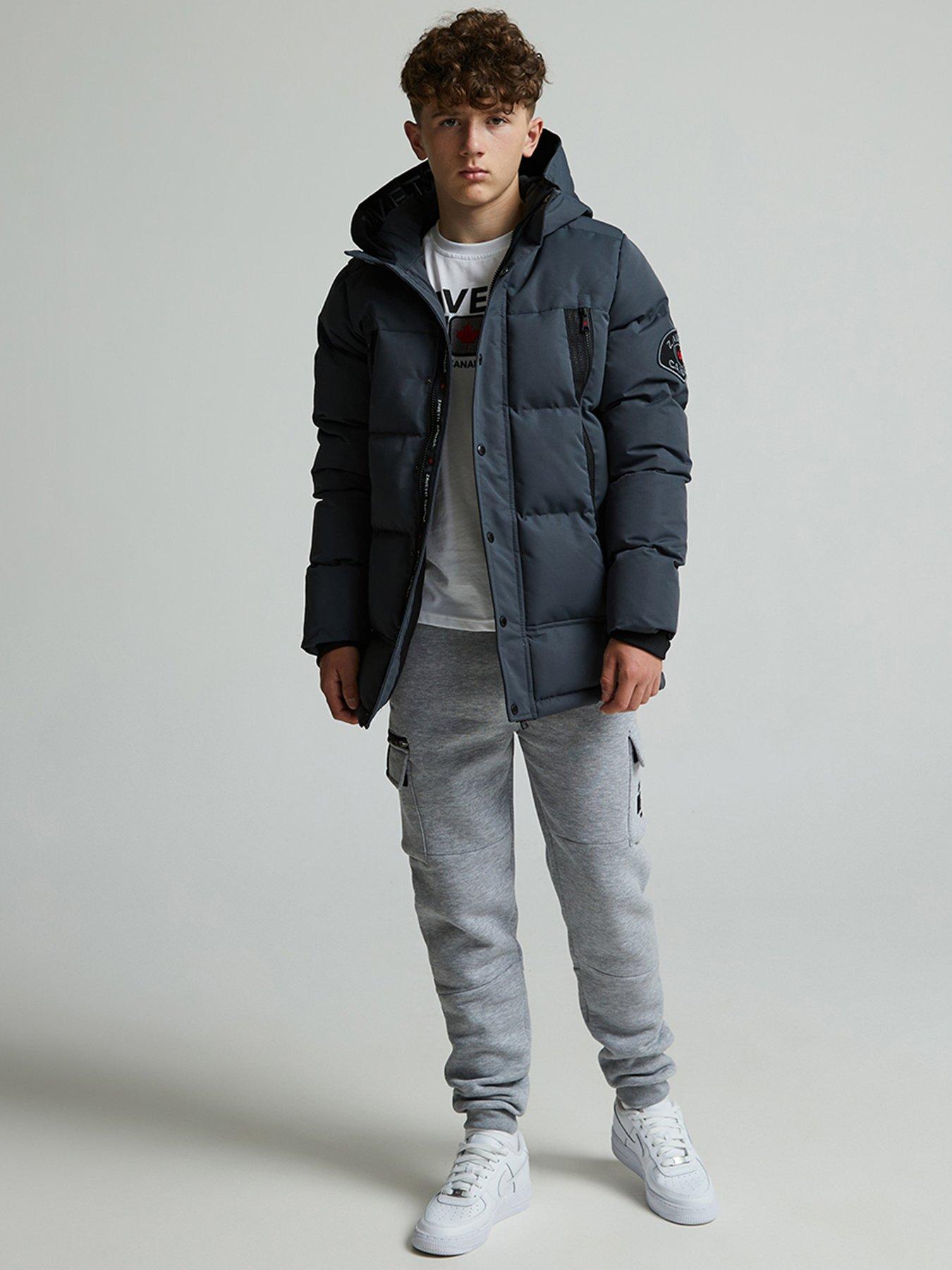 Image 2 of 6 of Zavetti Canada Junior Boys Ontariona Puffer Jacket - Grey