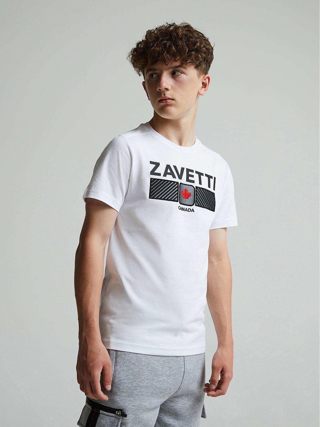undefined Junior Boys Ovello Chevron T-Shirt - White