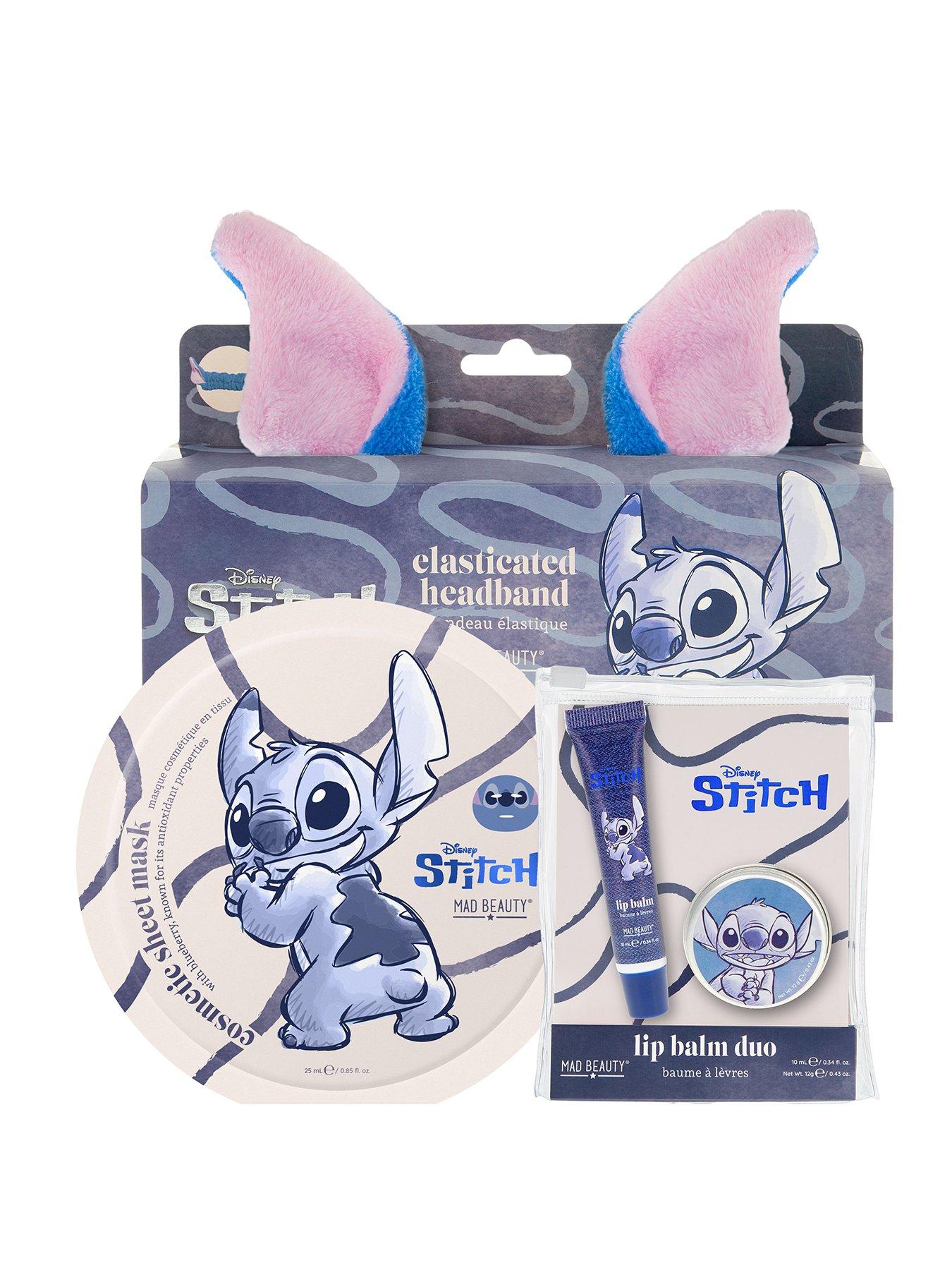 Image 1 of 4 of Disney Stitch Stitch Denim Headband, Sheet Mask &amp; Lip Balm