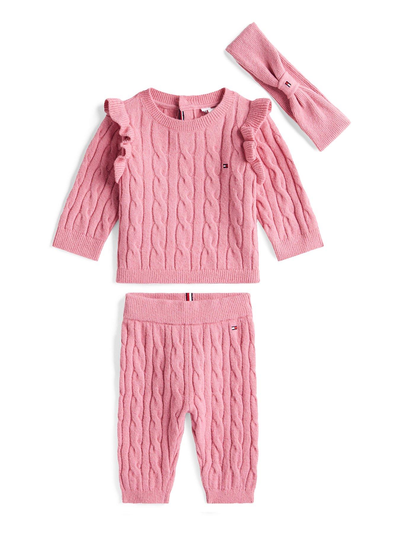 undefined Baby Girls Cable Headband Giftbox - Pink