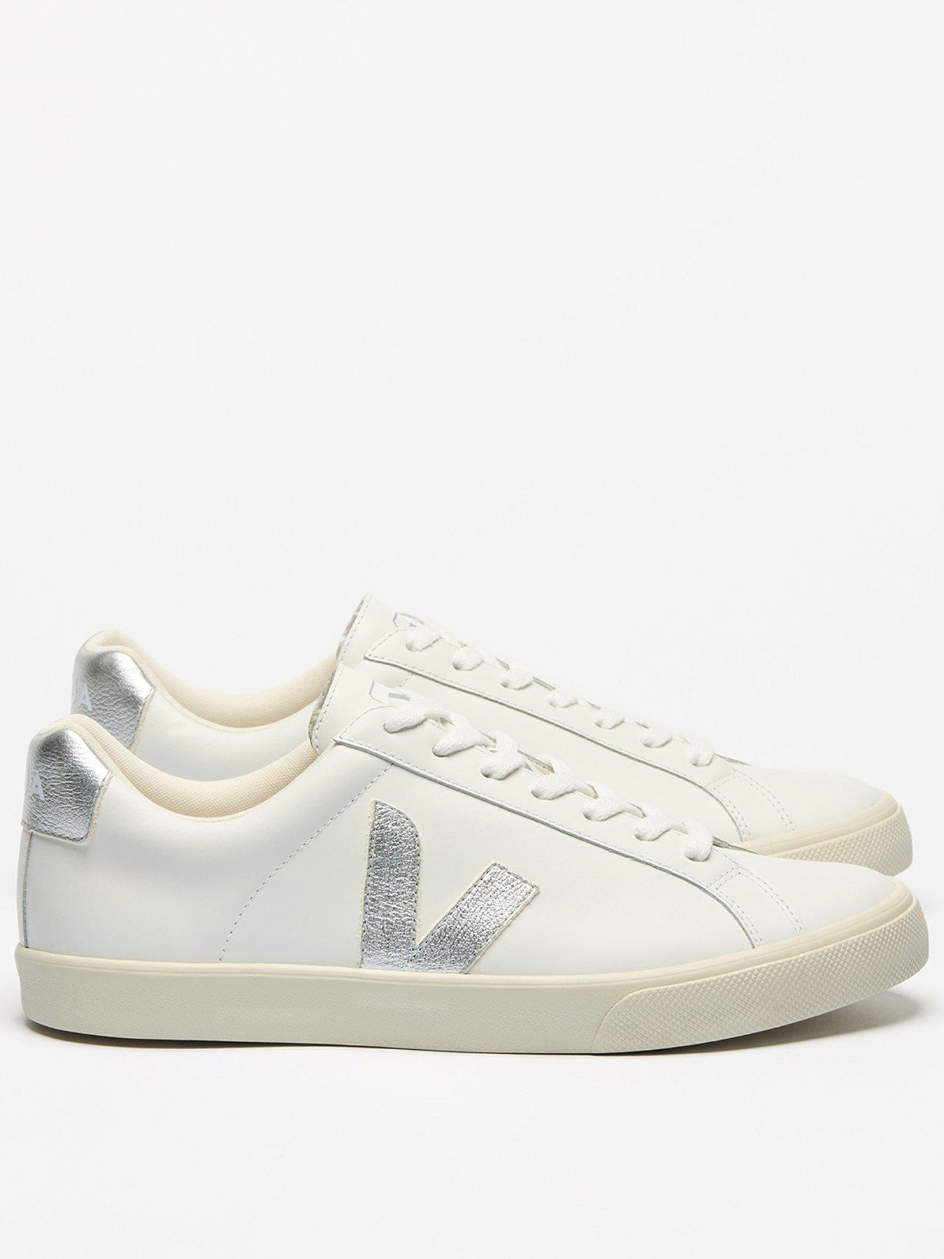 undefined Womens Esplar Logo Leather Trainer- White