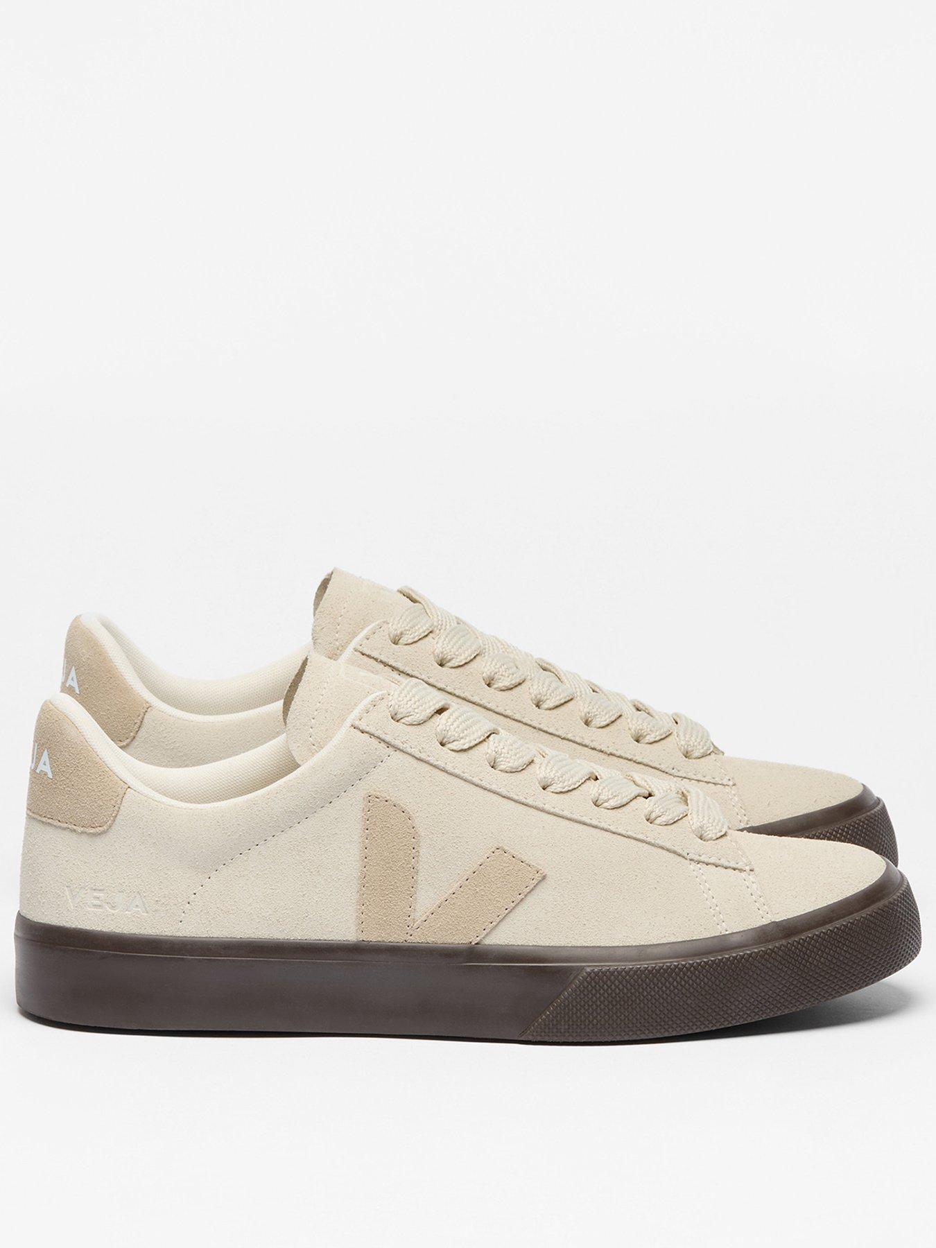  image of veja-womens-campo-bold-suede-trainer--white