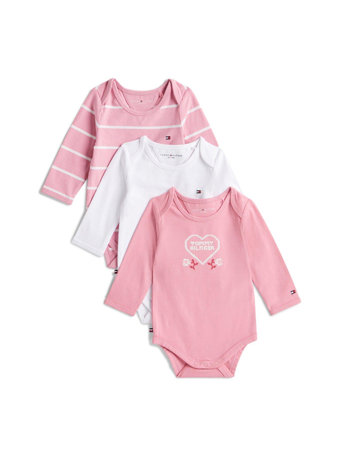 undefined Baby Girls 3 Pack Long Sleeve Body Giftbox - Multi