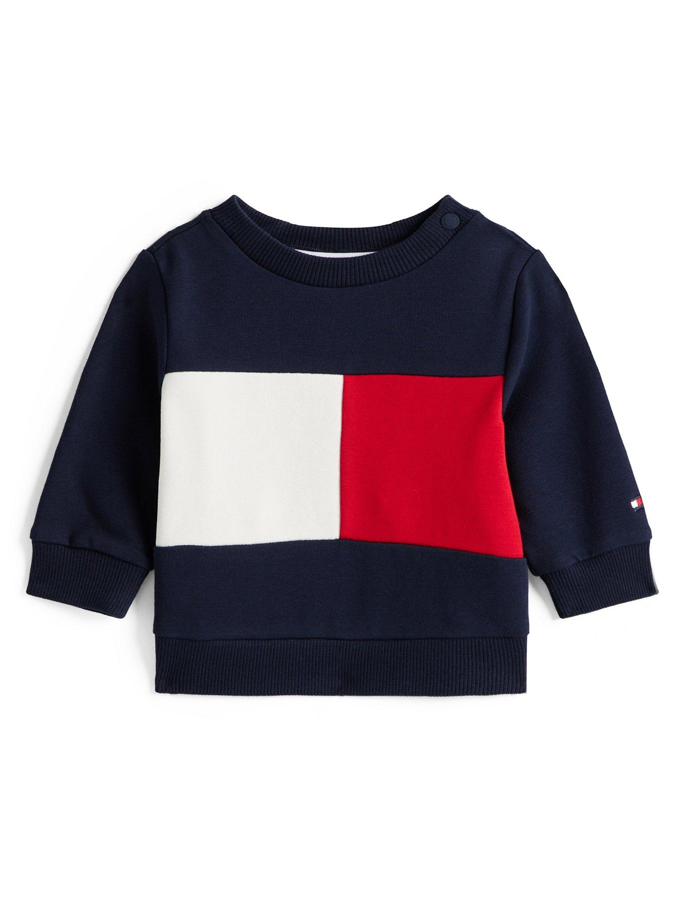 Image 1 of 2 of Tommy Hilfiger Baby Boys Colorblock Sweatshirt - Multi